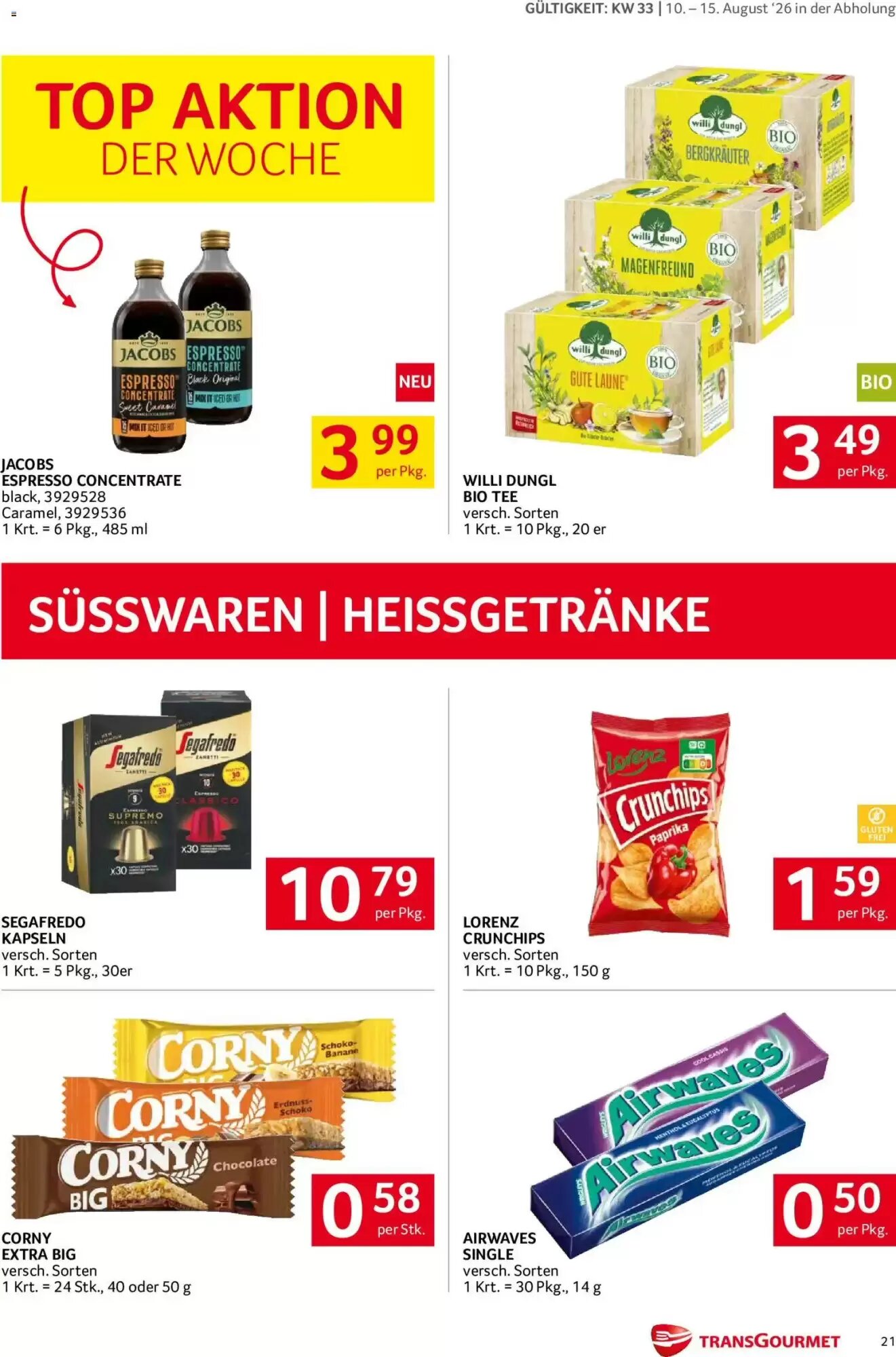 Transgourmet Flugblatt (ab 10.08.2026) - Angebote und Prospekt - Seite 21