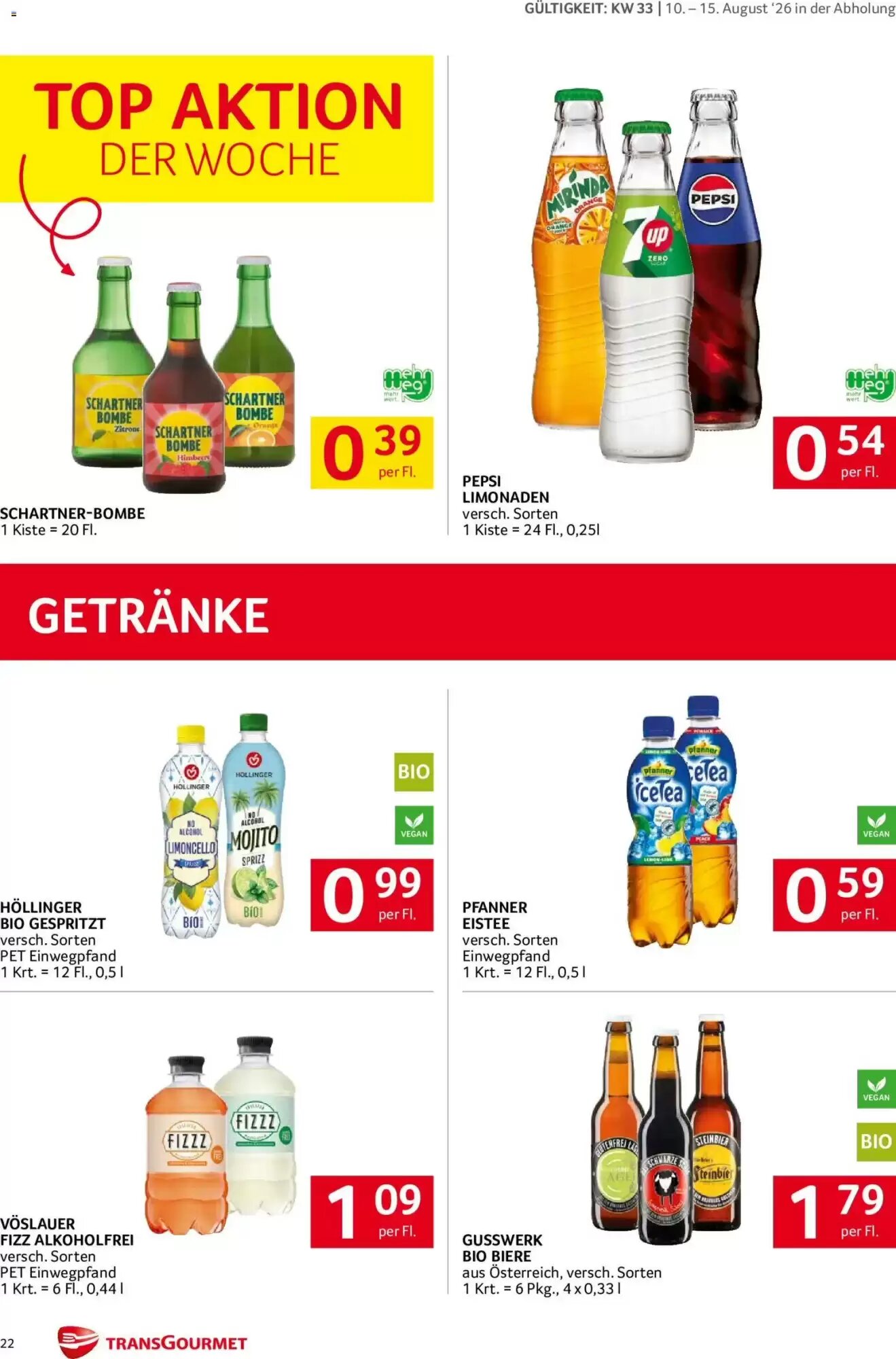 Transgourmet Flugblatt (ab 10.08.2026) - Angebote und Prospekt - Seite 22