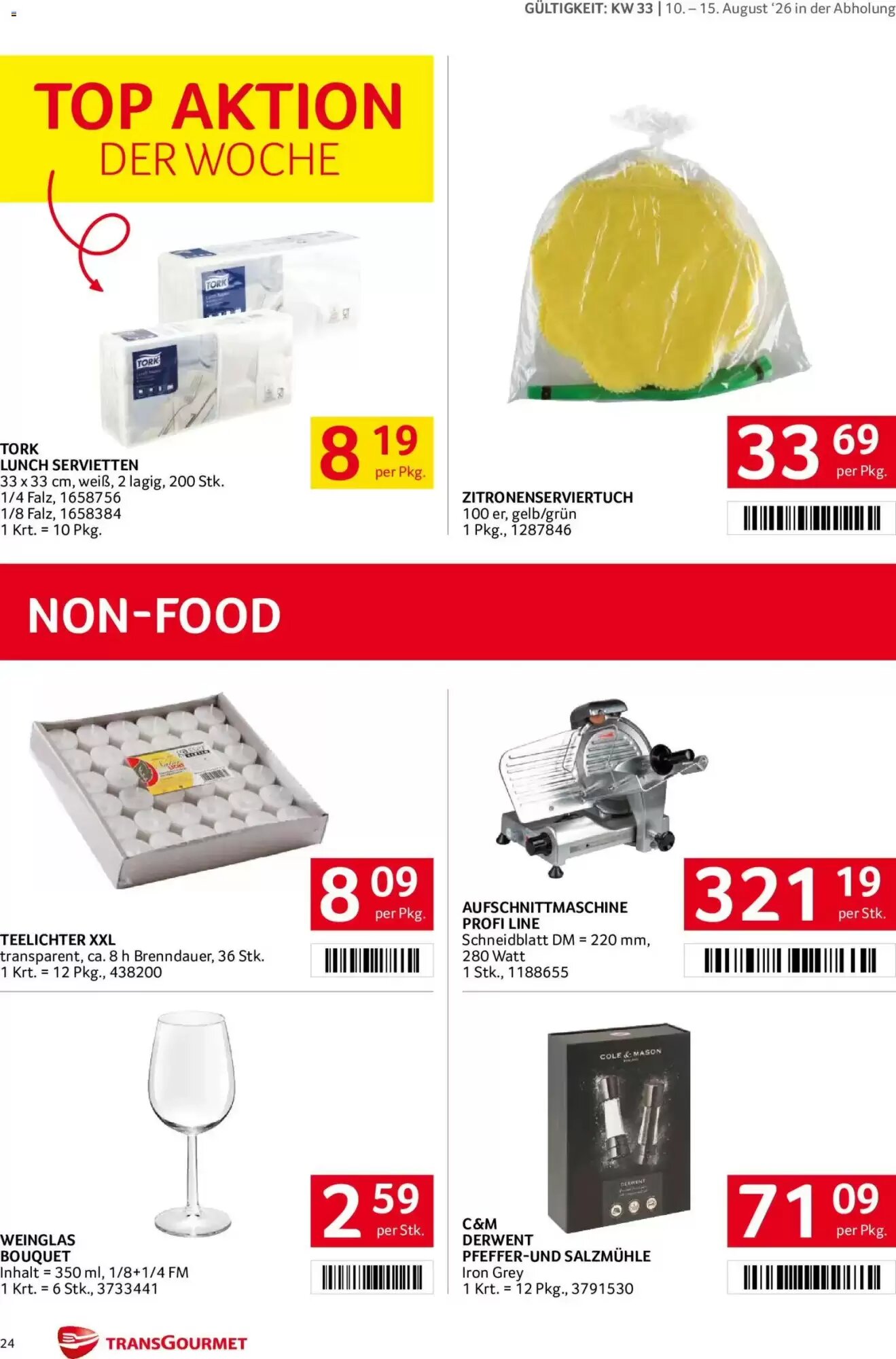 Transgourmet Flugblatt (ab 10.08.2026) - Angebote und Prospekt - Seite 24