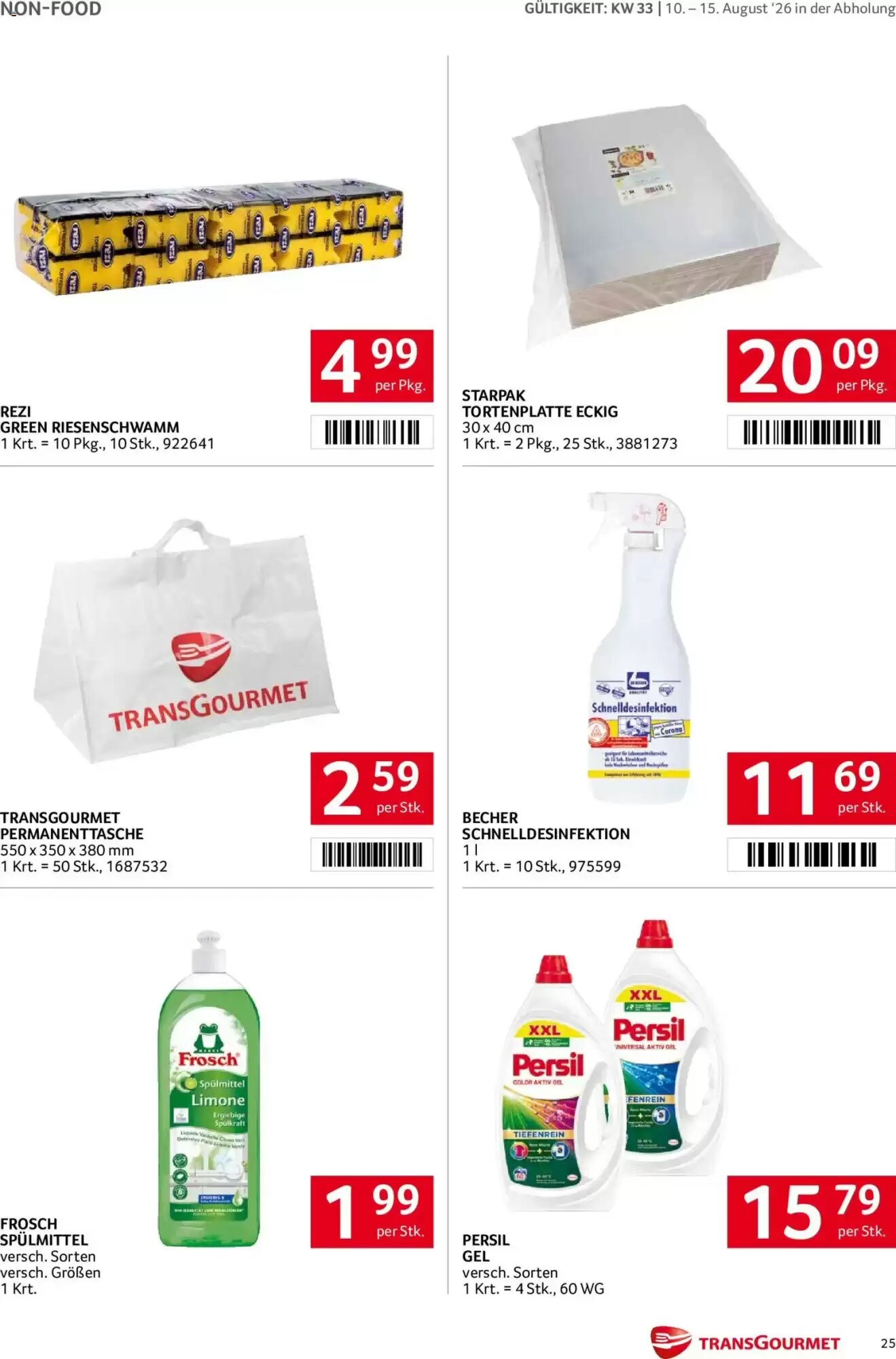 Transgourmet Flugblatt (ab 10.08.2026) - Angebote und Prospekt - Seite 25