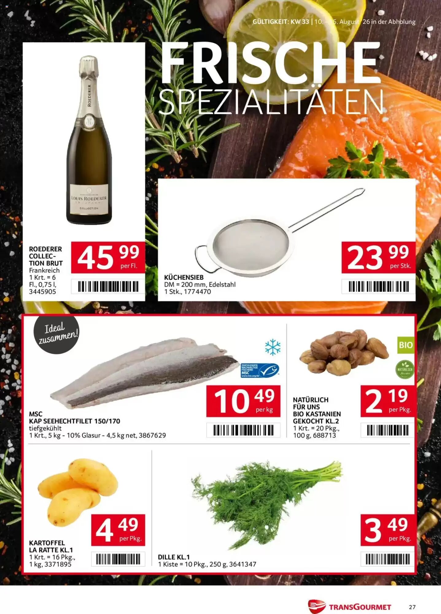 Transgourmet Flugblatt (ab 10.08.2026) - Angebote und Prospekt - Seite 27