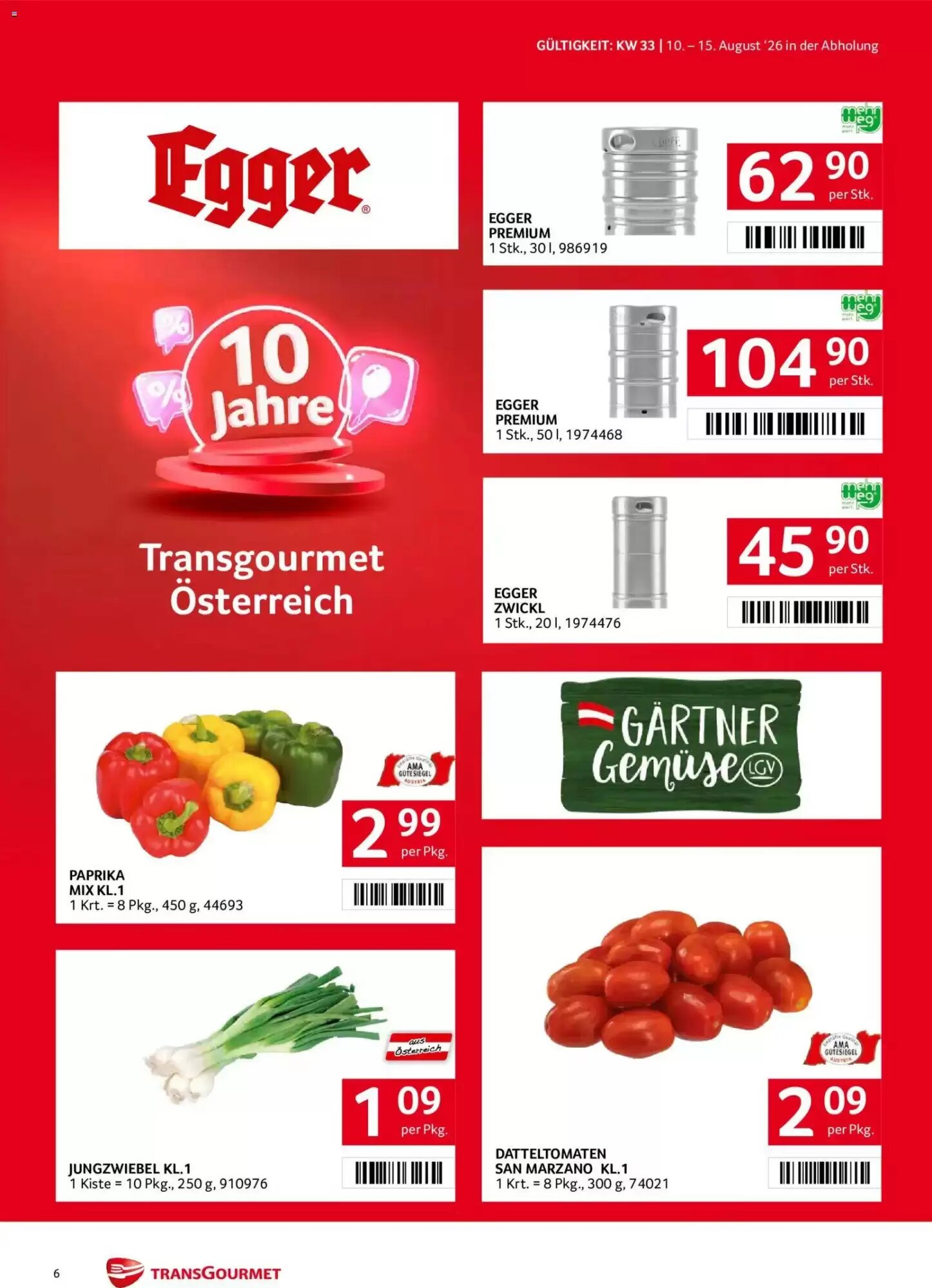 Transgourmet Flugblatt (ab 10.08.2026) - Angebote und Prospekt - Seite 6