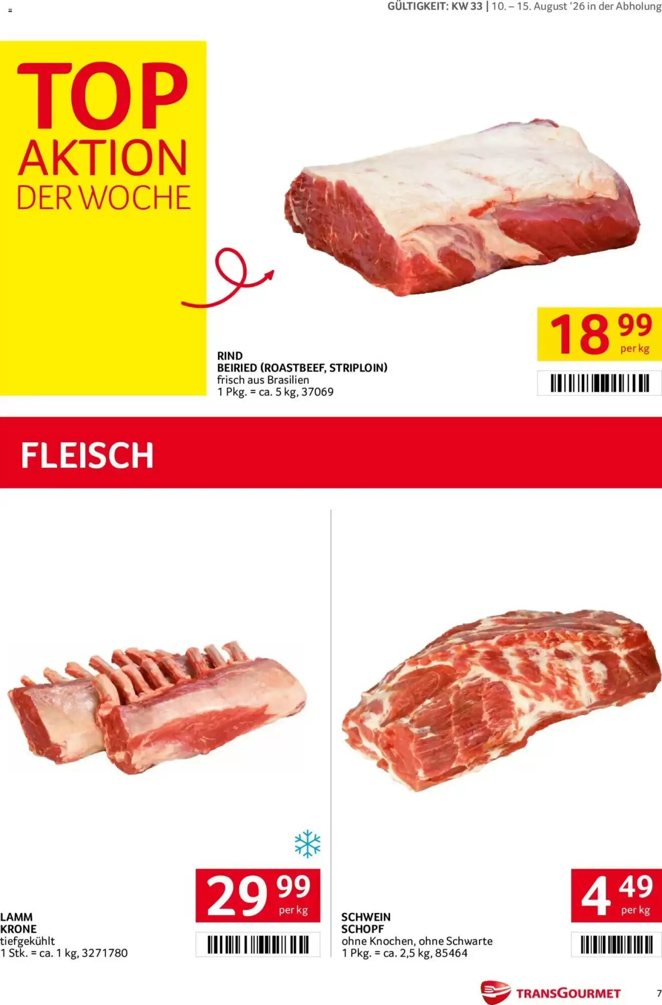 Transgourmet Flugblatt (ab 10.08.2026) - Angebote und Prospekt - Seite 7