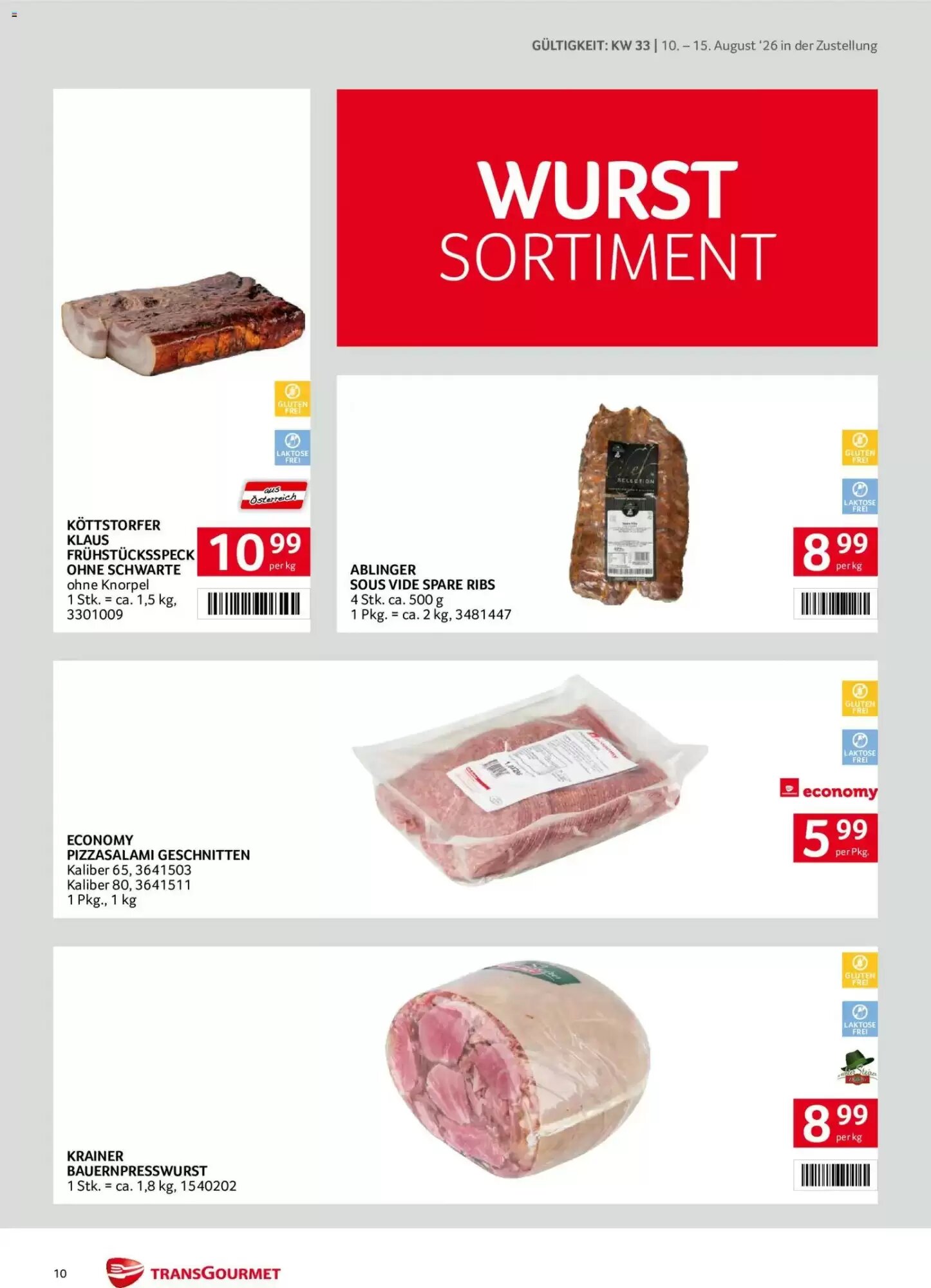Transgourmet Flugblatt (ab 10.08.2026) - Angebote und Prospekt - Seite 10