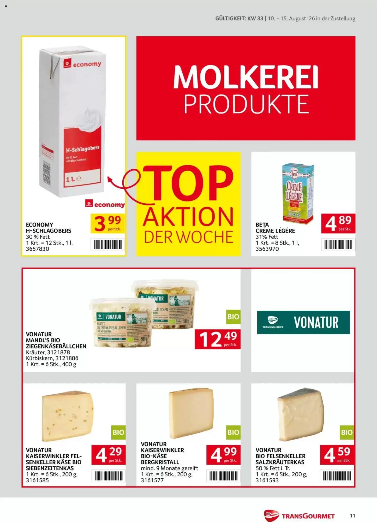 Transgourmet Flugblatt (ab 10.08.2026) - Angebote und Prospekt - Seite 11