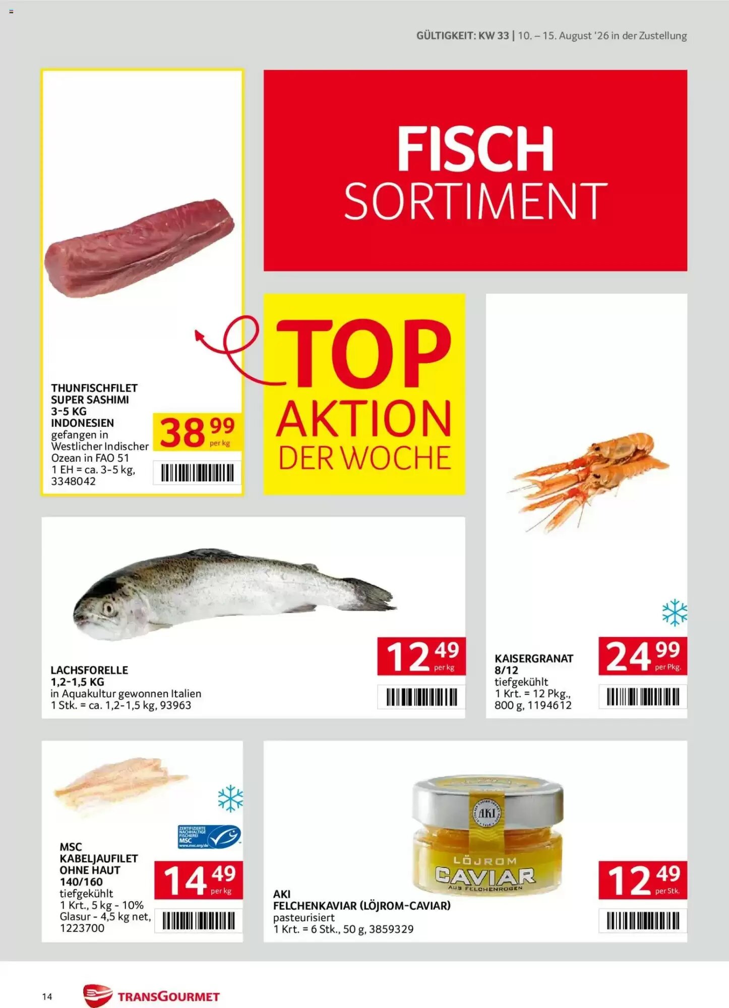 Transgourmet Flugblatt (ab 10.08.2026) - Angebote und Prospekt - Seite 14