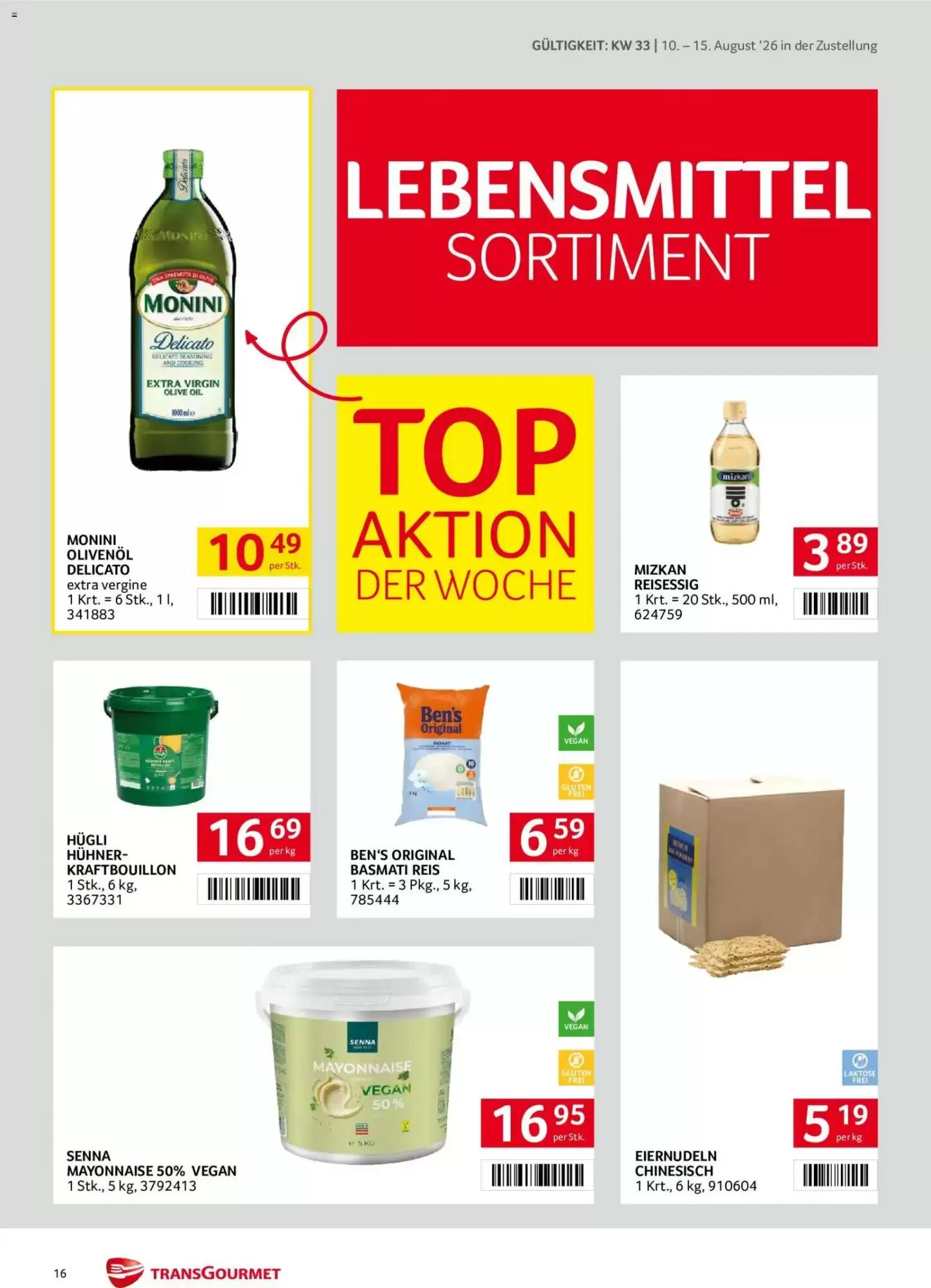 Transgourmet Flugblatt (ab 10.08.2026) - Angebote und Prospekt - Seite 16