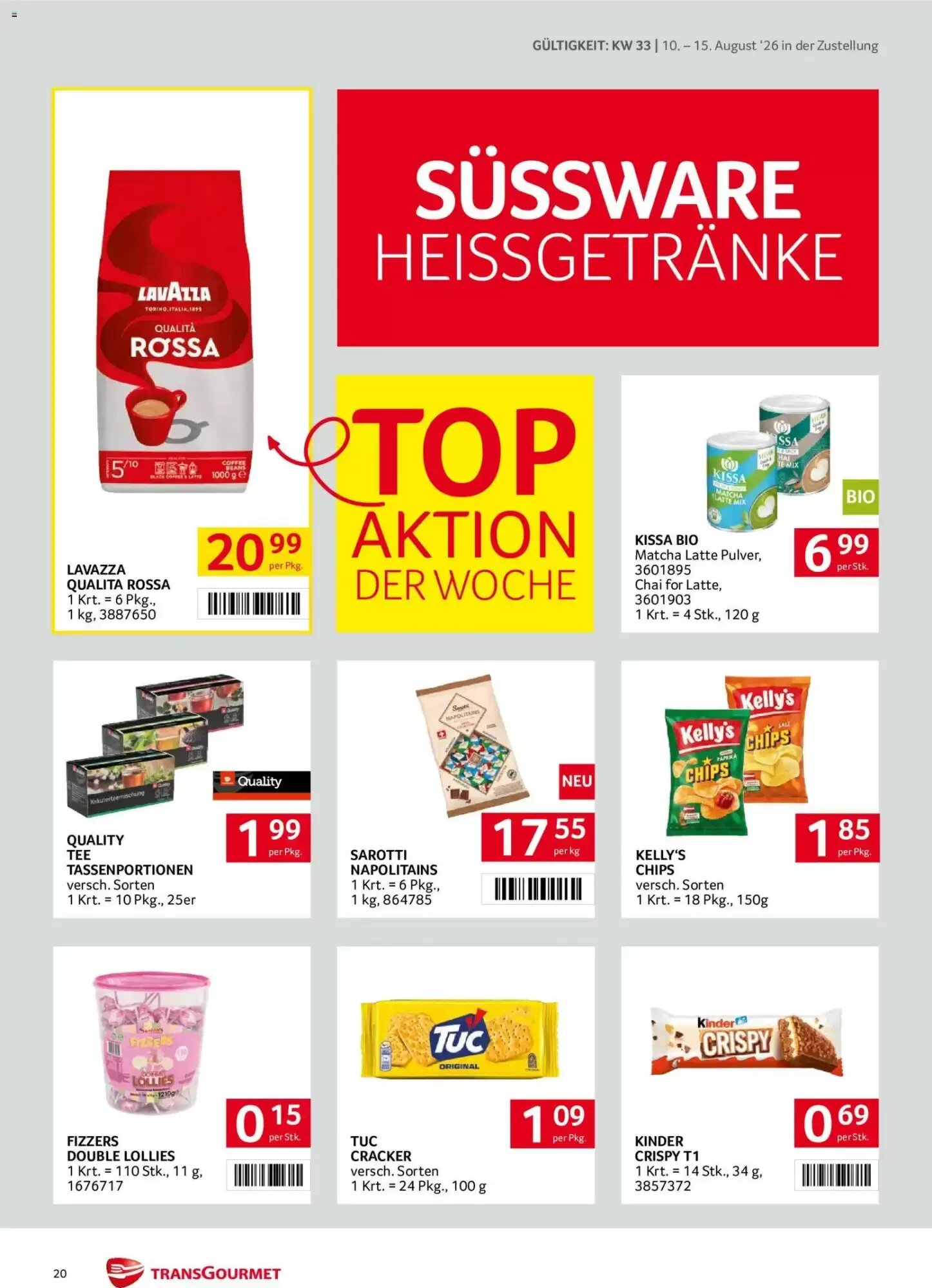 Transgourmet Flugblatt (ab 10.08.2026) - Angebote und Prospekt - Seite 20
