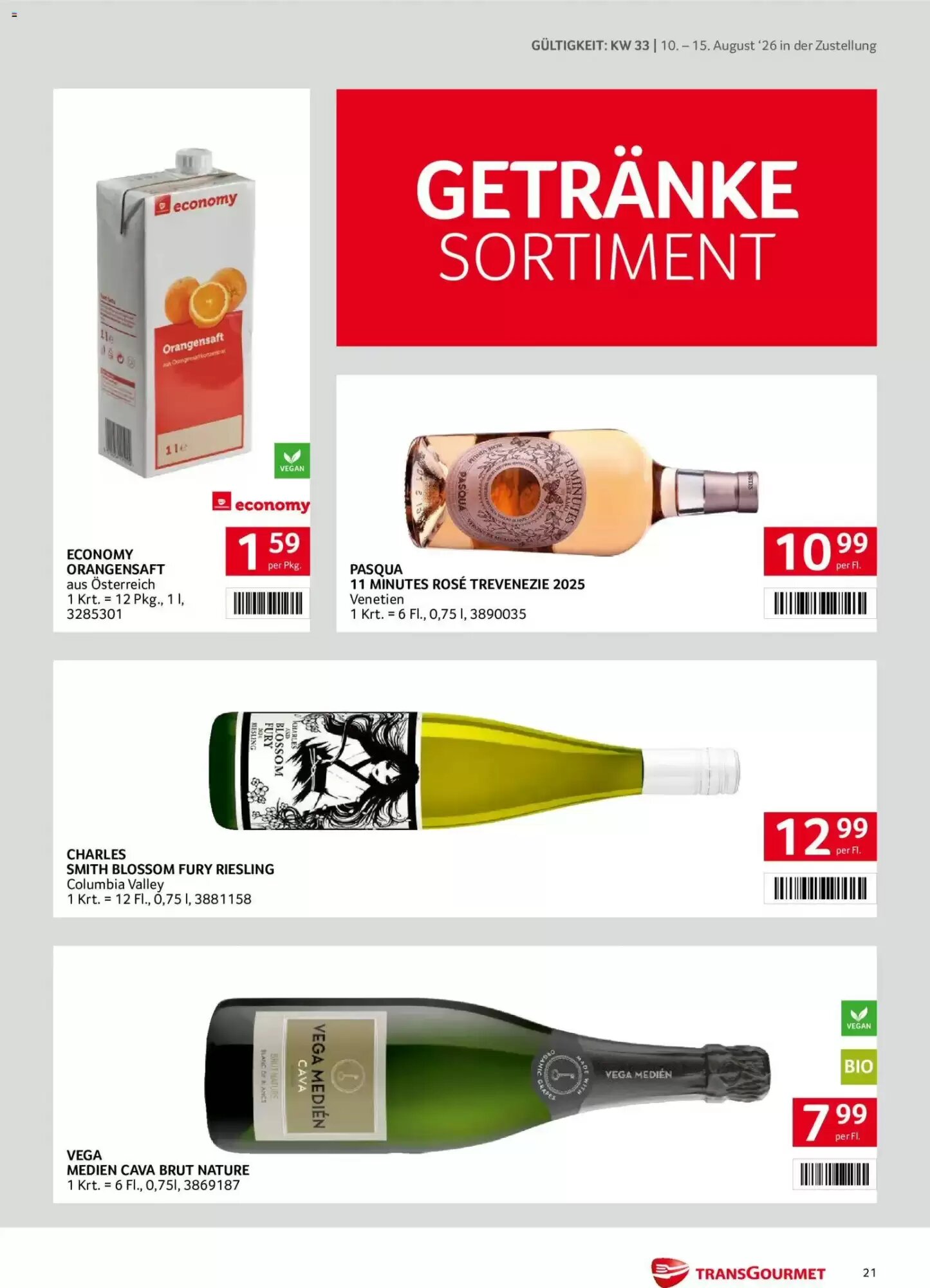 Transgourmet Flugblatt (ab 10.08.2026) - Angebote und Prospekt - Seite 21