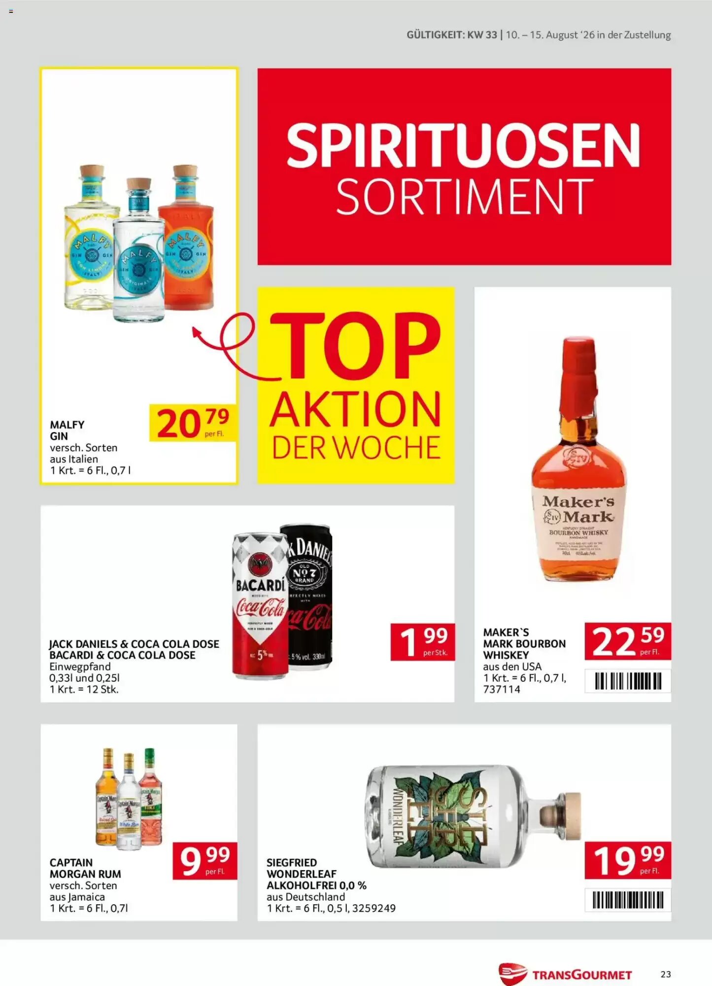 Transgourmet Flugblatt (ab 10.08.2026) - Angebote und Prospekt - Seite 23
