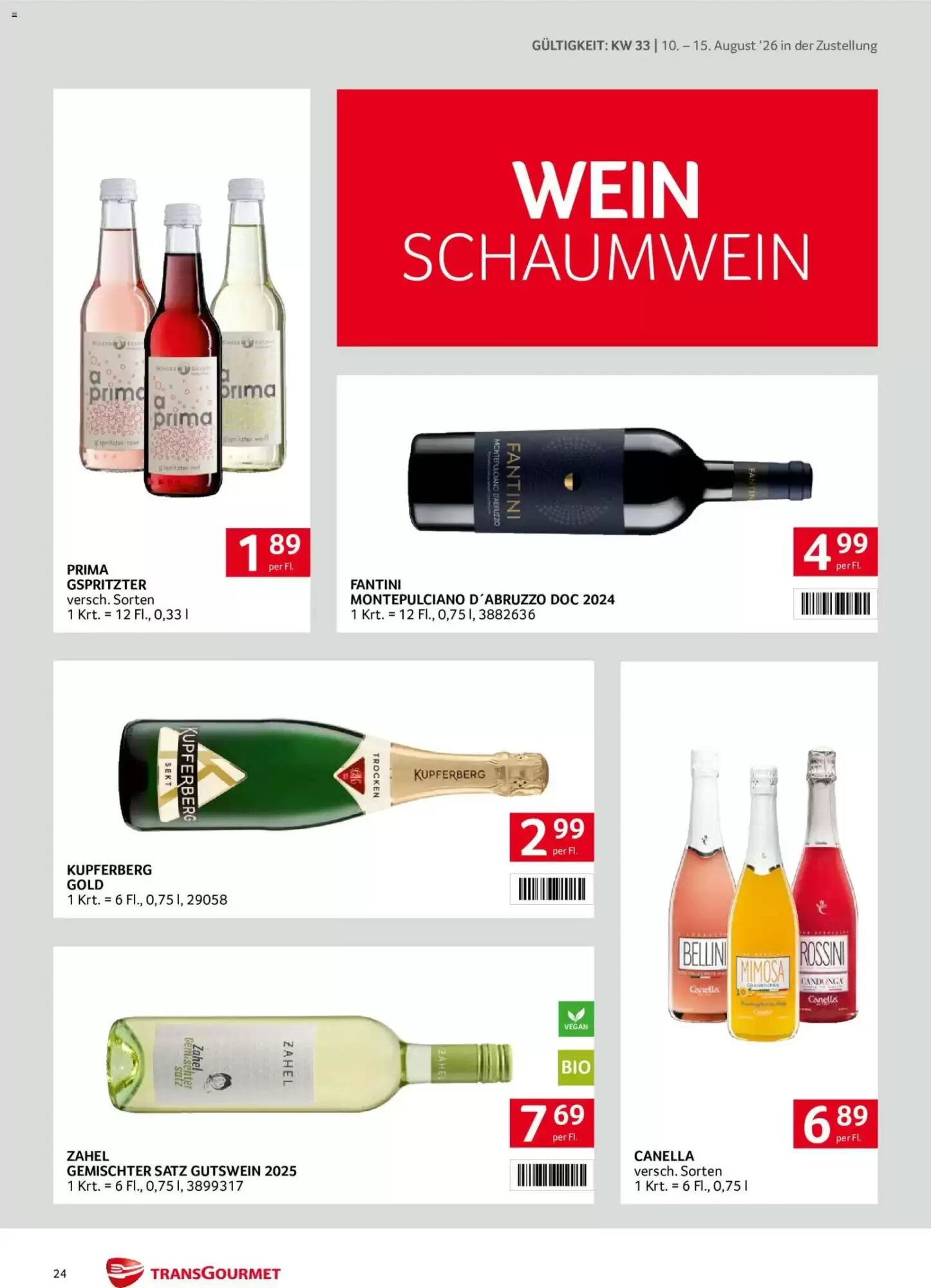 Transgourmet Flugblatt (ab 10.08.2026) - Angebote und Prospekt - Seite 24