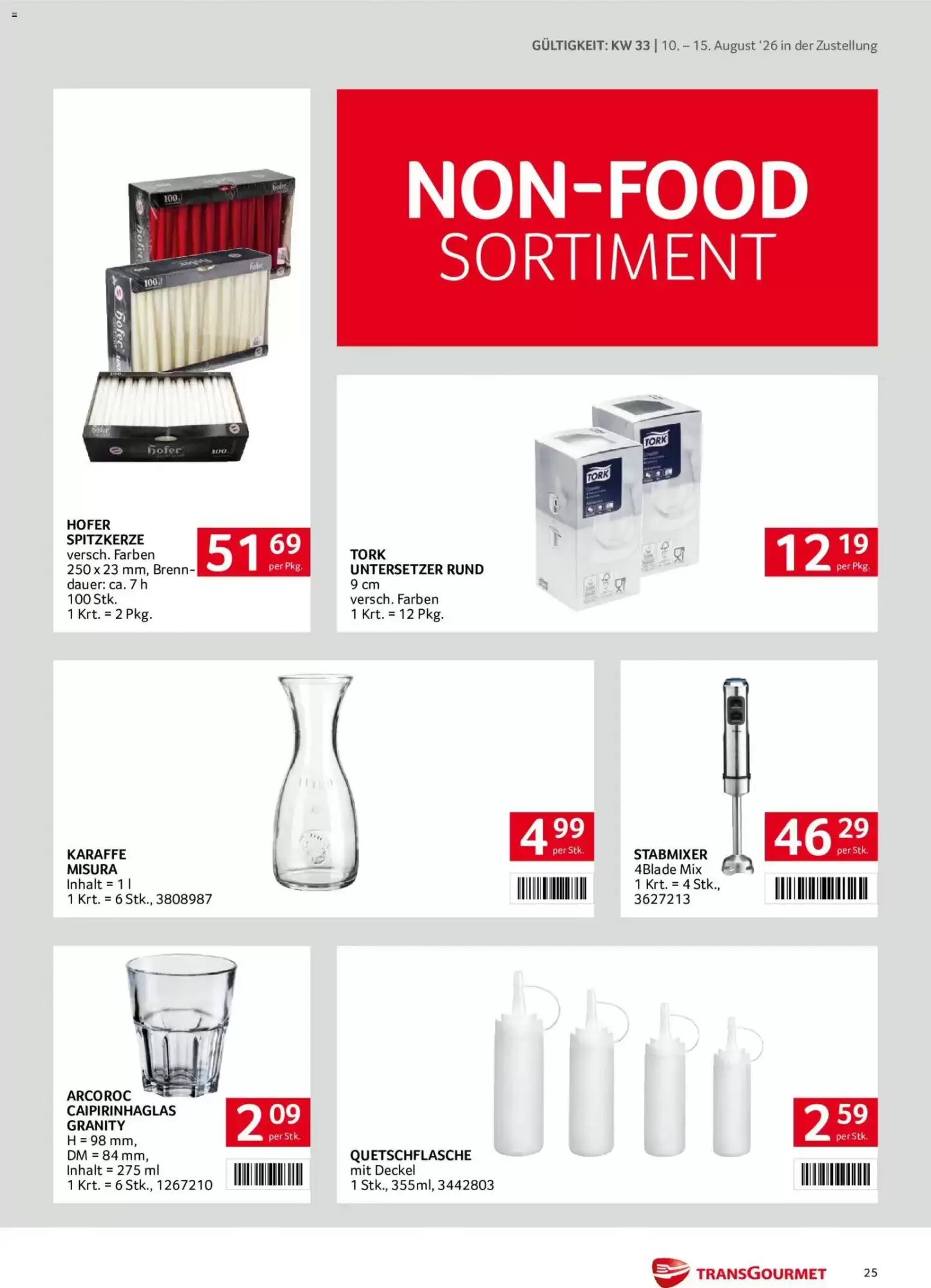 Transgourmet Flugblatt (ab 10.08.2026) - Angebote und Prospekt - Seite 25
