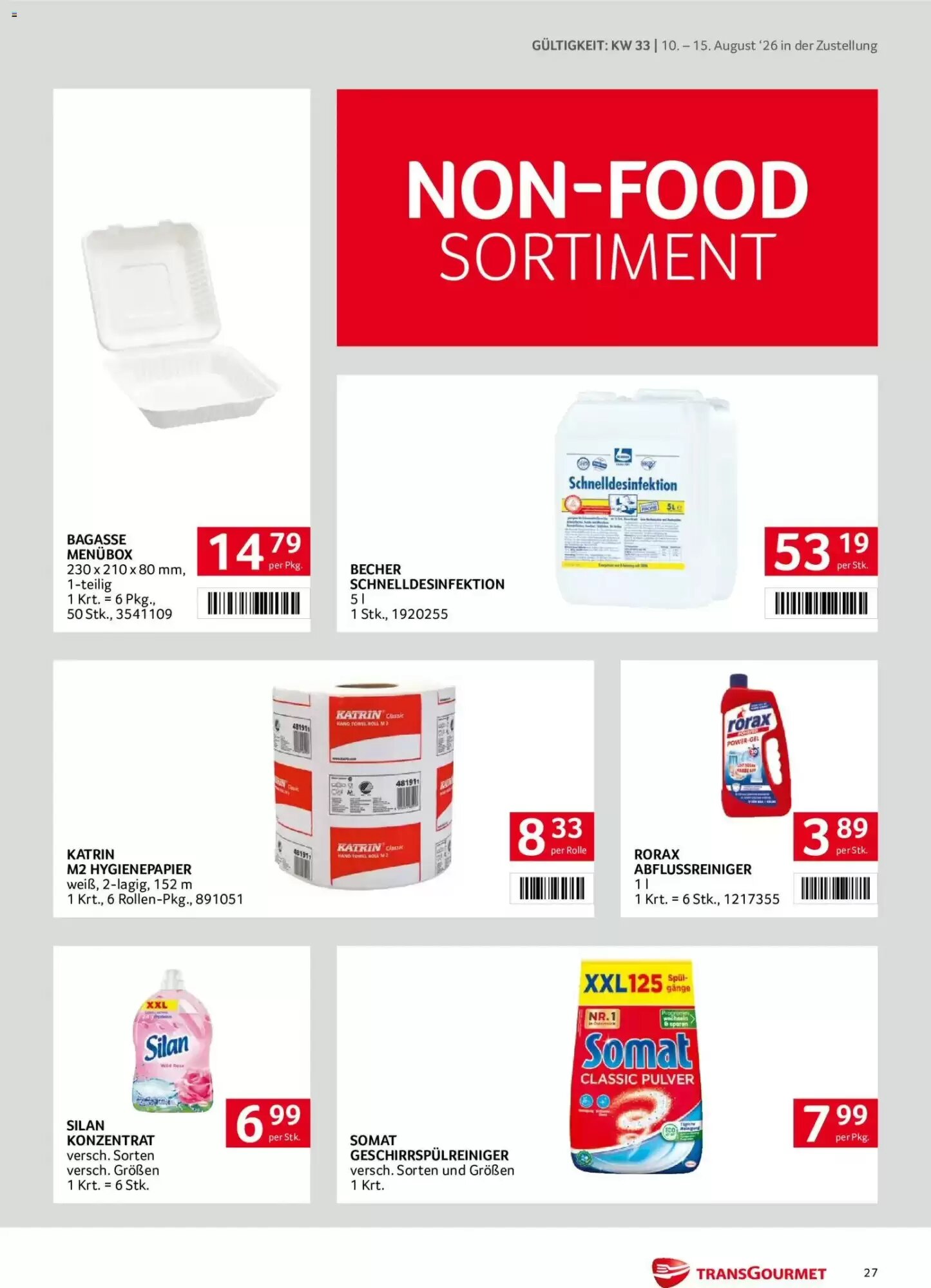 Transgourmet Flugblatt (ab 10.08.2026) - Angebote und Prospekt - Seite 27