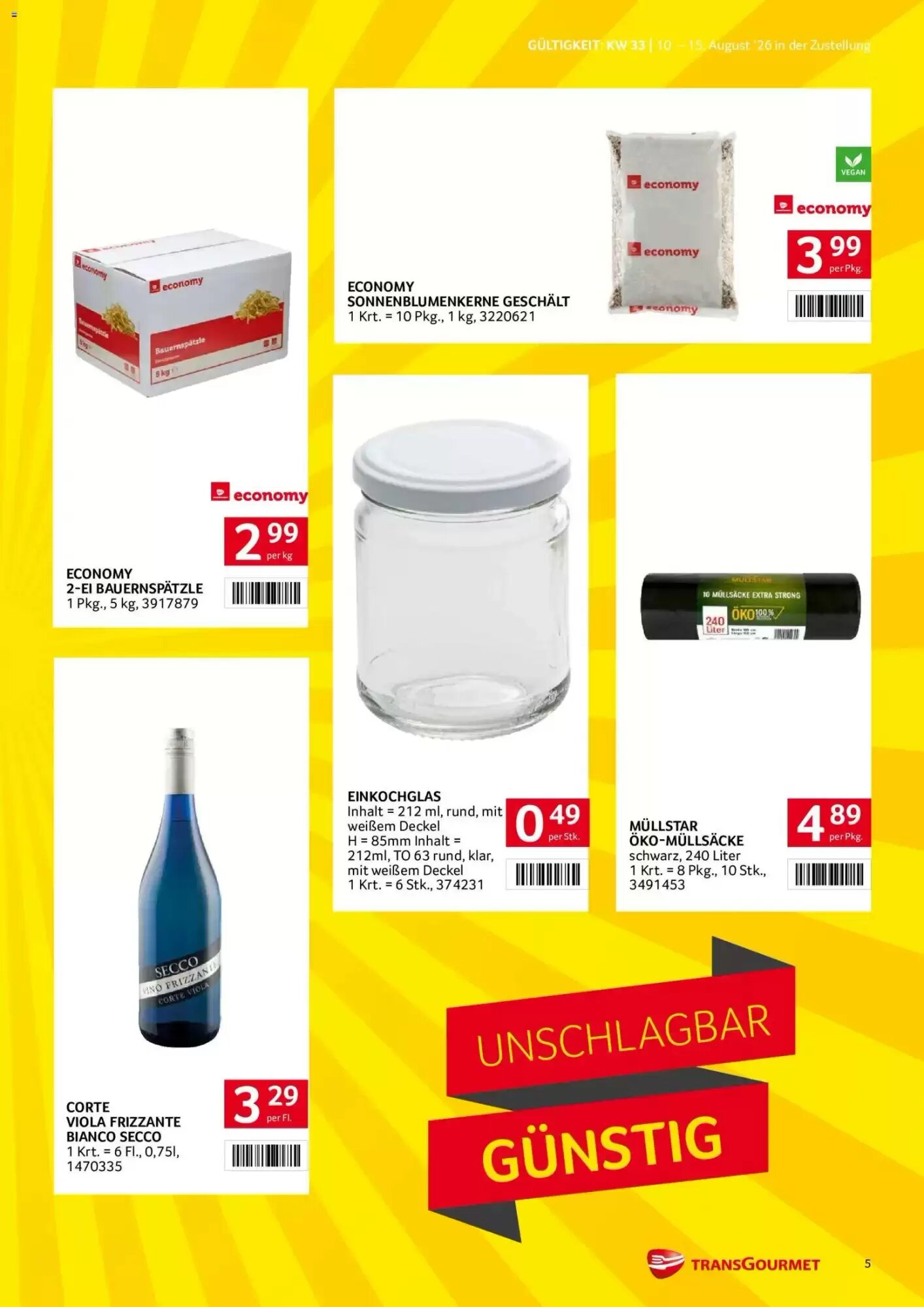 Transgourmet Flugblatt (ab 10.08.2026) - Angebote und Prospekt - Seite 5