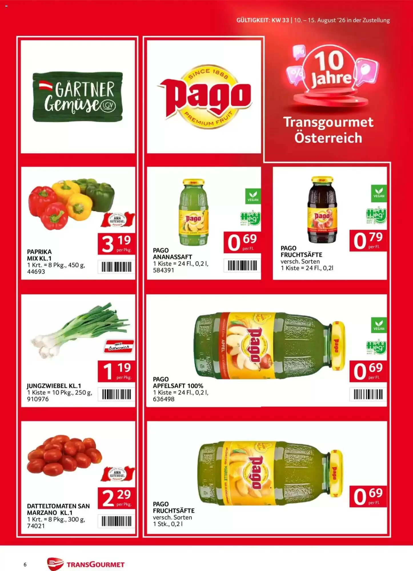 Transgourmet Flugblatt (ab 10.08.2026) - Angebote und Prospekt - Seite 6