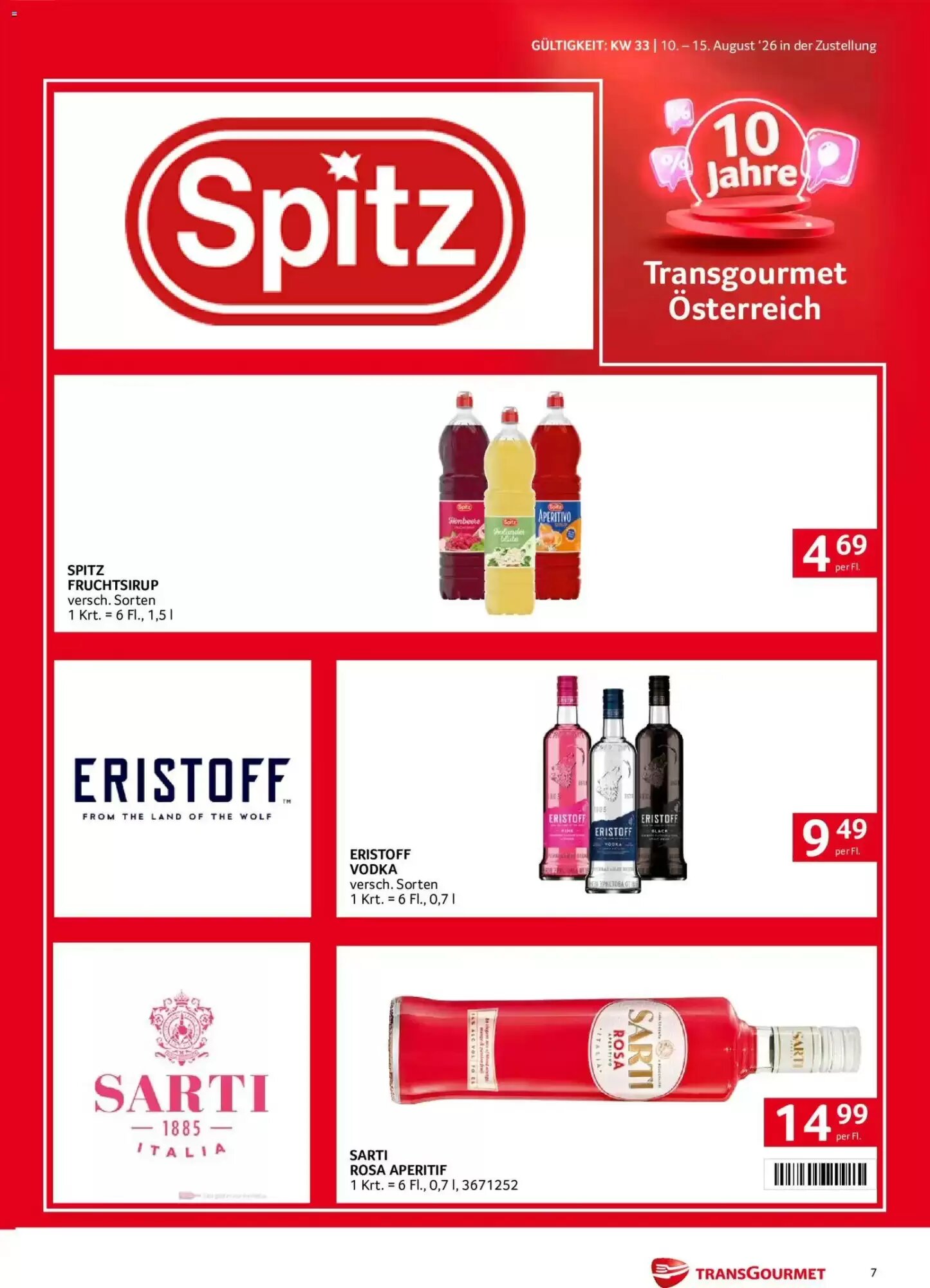 Transgourmet Flugblatt (ab 10.08.2026) - Angebote und Prospekt - Seite 7