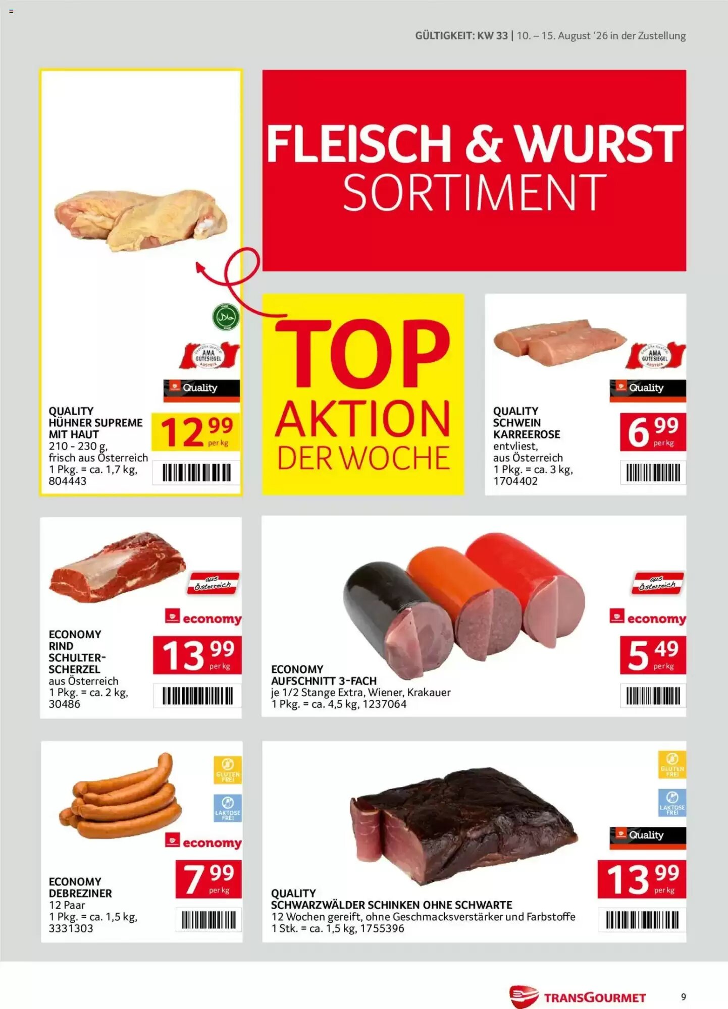 Transgourmet Flugblatt (ab 10.08.2026) - Angebote und Prospekt - Seite 9