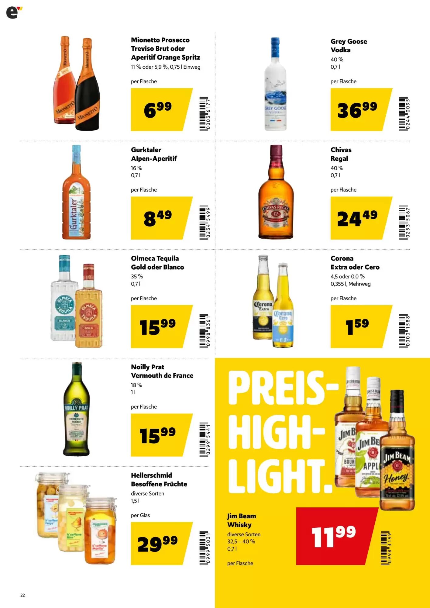 Eurogast Grissemann Flugblatt (ab 10.08.2026) - Angebote und Prospekt - Seite 22
