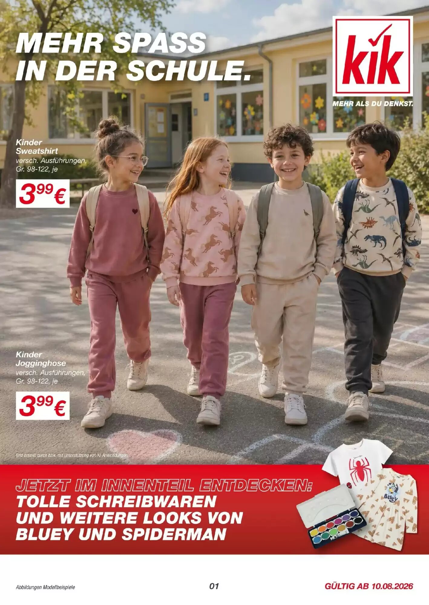 KiK Flugblatt (ab 10.08.2026) - Angebote und Prospekt - Seite 1