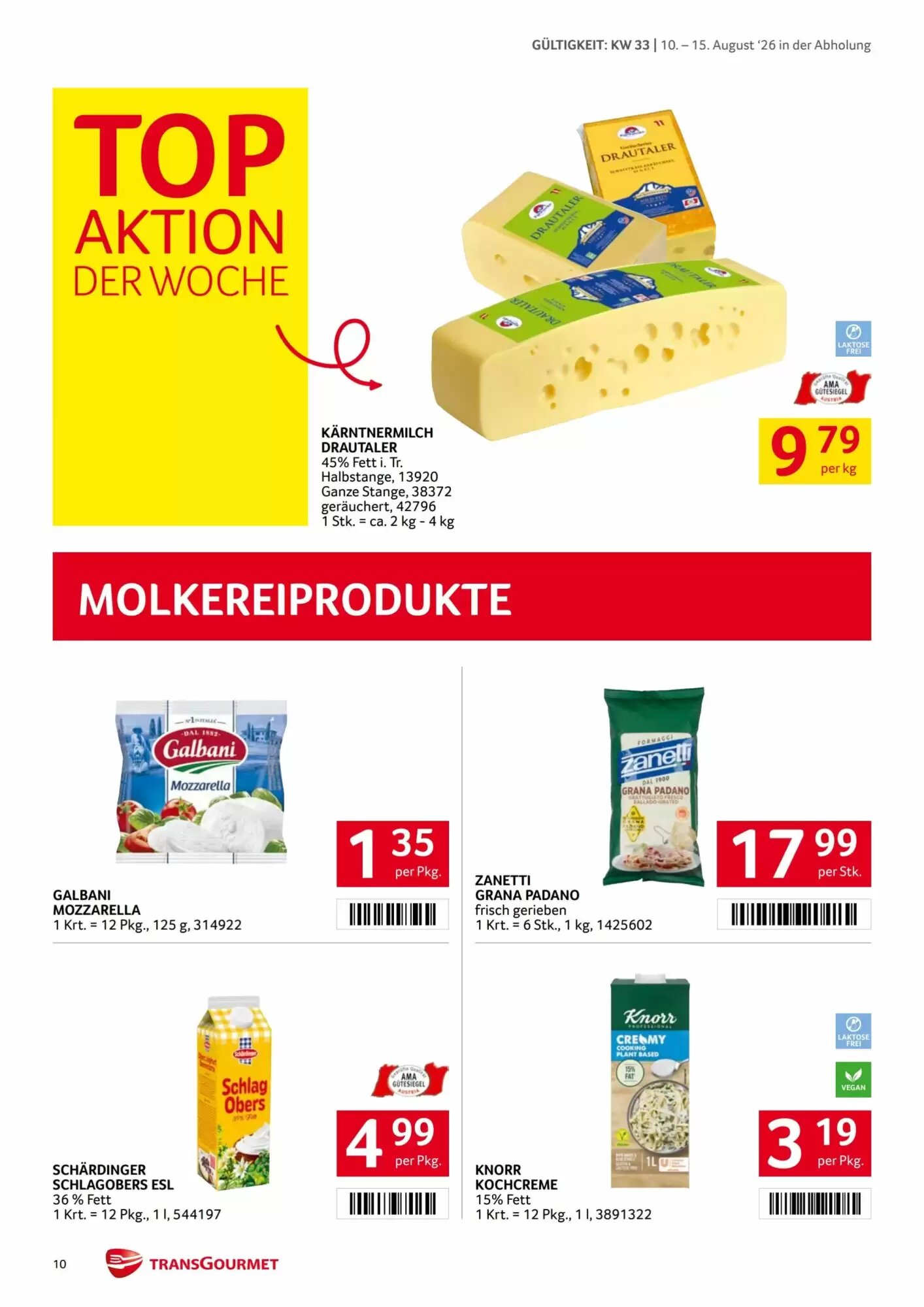 Transgourmet Flugblatt (ab 10.08.2026) - Angebote und Prospekt - Seite 10