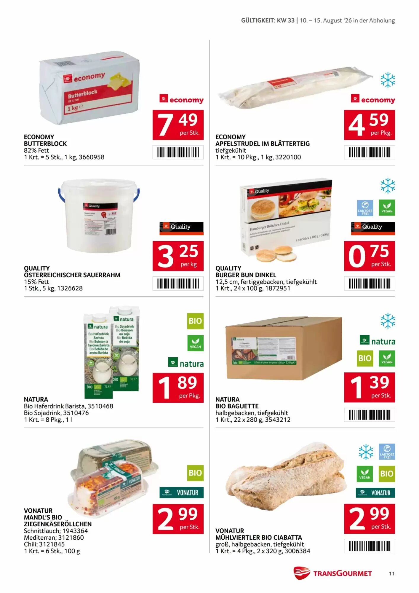 Transgourmet Flugblatt (ab 10.08.2026) - Angebote und Prospekt - Seite 11