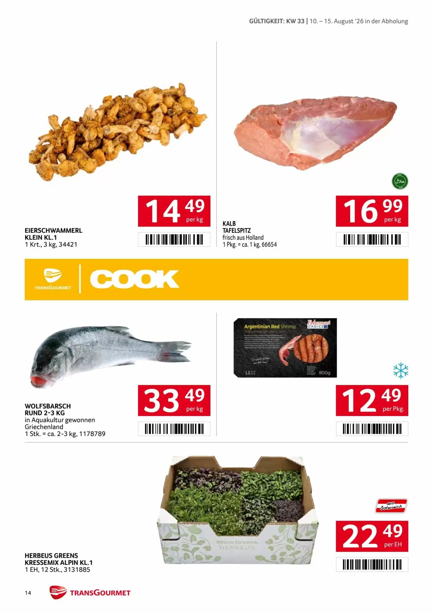 Transgourmet Flugblatt (ab 10.08.2026) - Angebote und Prospekt - Seite 14