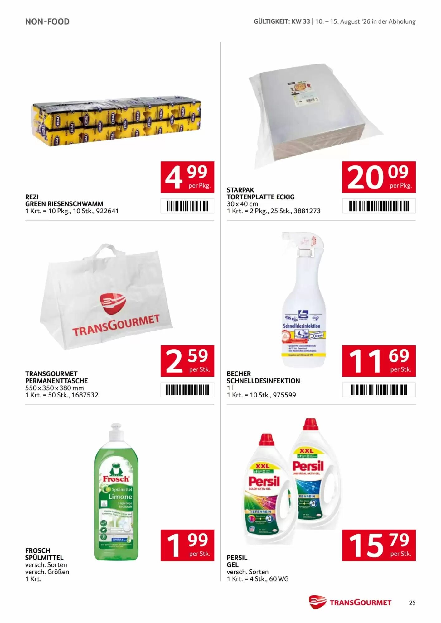 Transgourmet Flugblatt (ab 10.08.2026) - Angebote und Prospekt - Seite 25