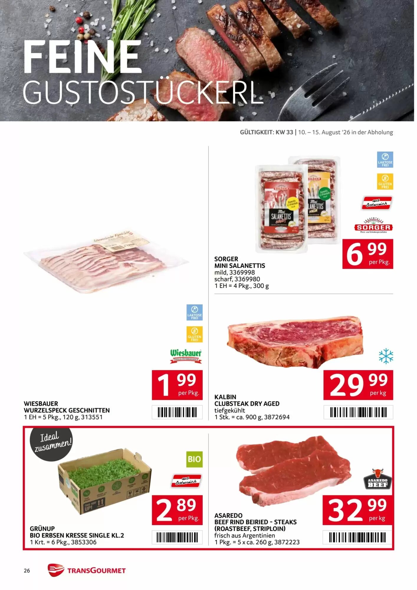Transgourmet Flugblatt (ab 10.08.2026) - Angebote und Prospekt - Seite 26