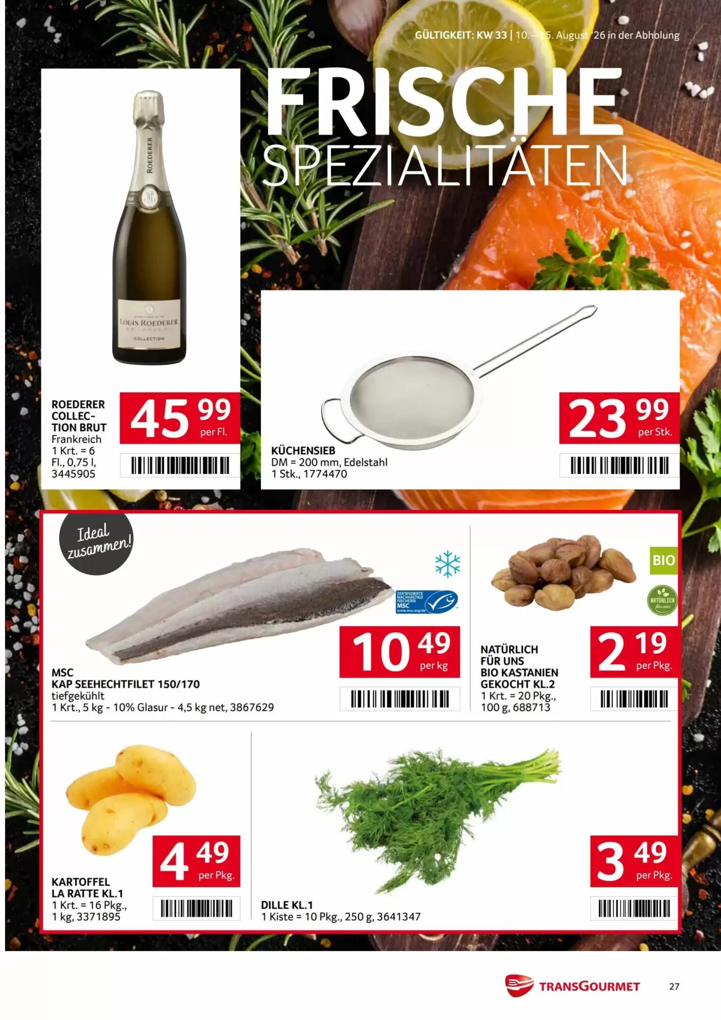 Transgourmet Flugblatt (ab 10.08.2026) - Angebote und Prospekt - Seite 27