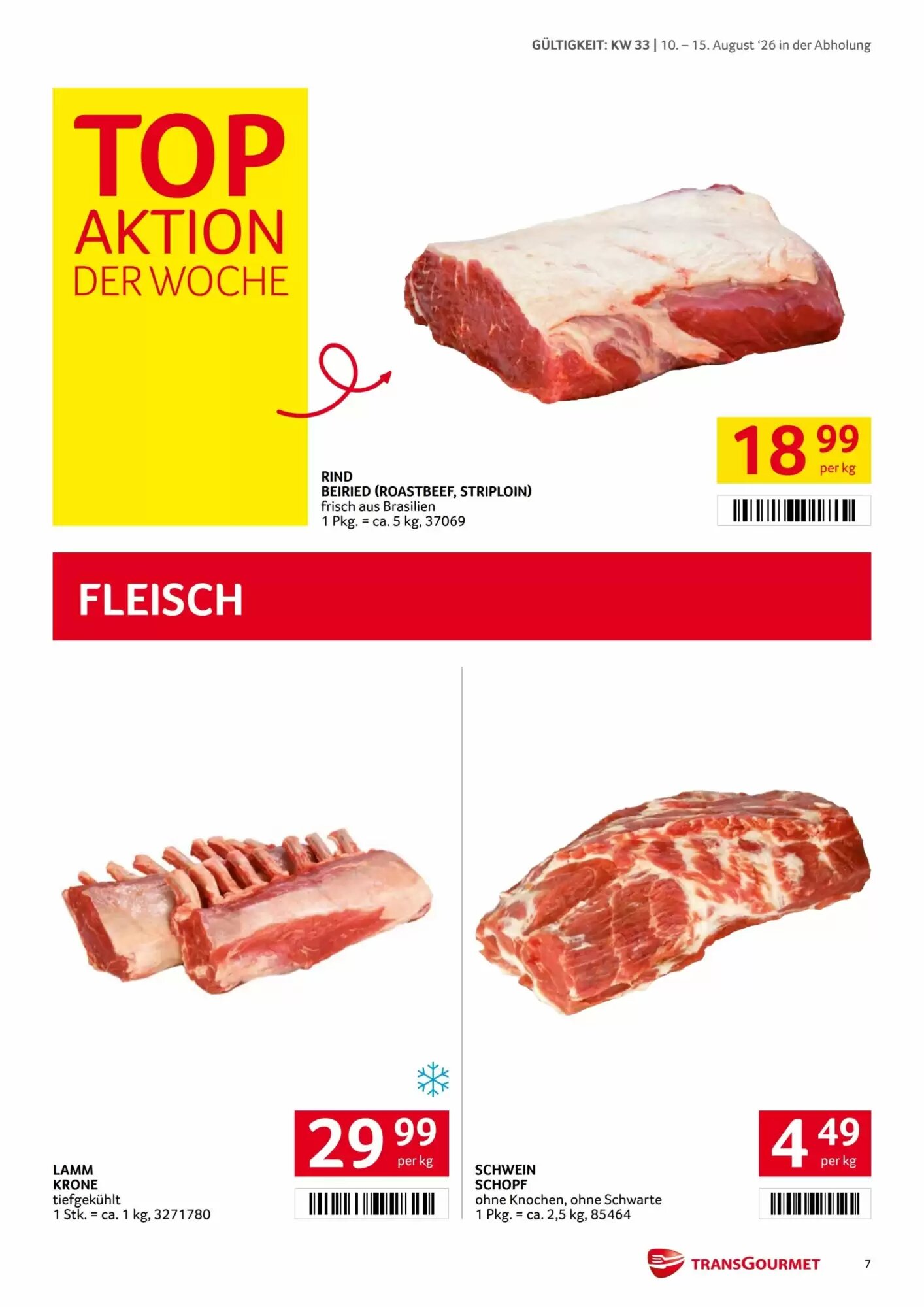 Transgourmet Flugblatt (ab 10.08.2026) - Angebote und Prospekt - Seite 7