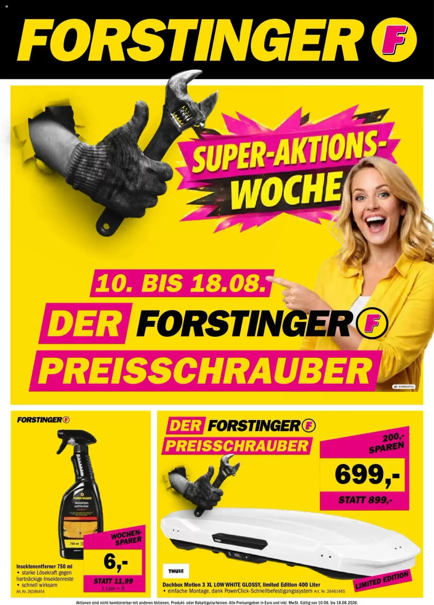 Forstinger Flugblatt (ab 10.08.2026) - Angebote und Prospekt - Seite 1