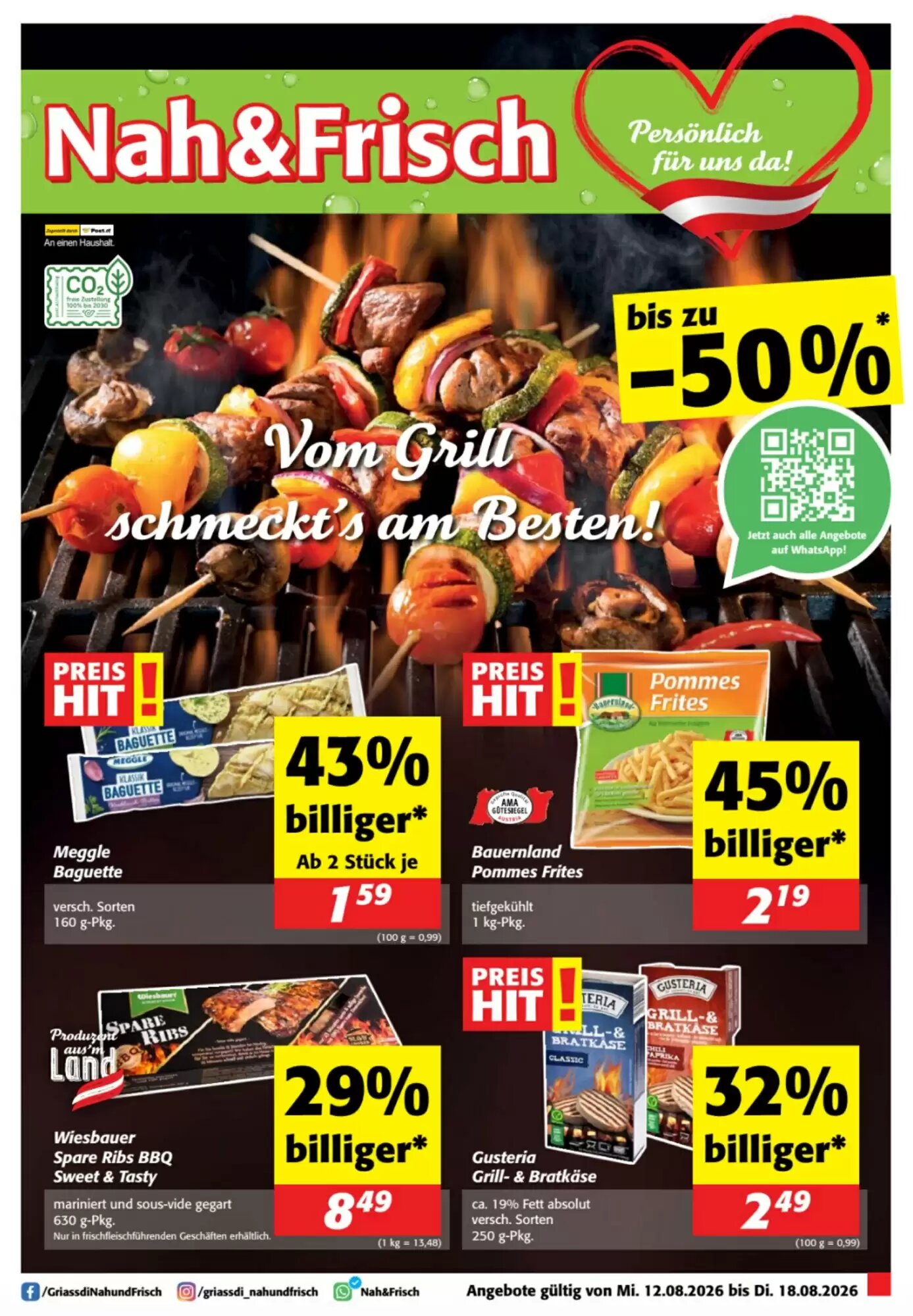 Nah&Frisch Flugblatt (ab 12.08.2026) - Angebote und Prospekt - Seite 1
