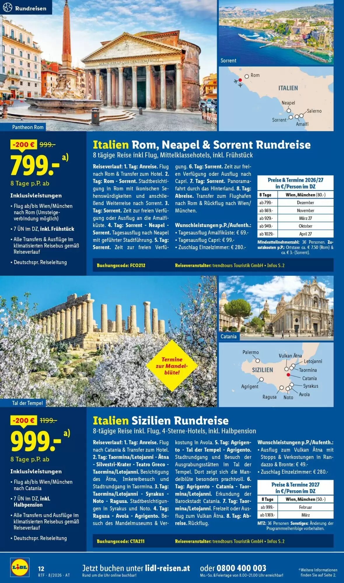 Lidl Reisen Flugblatt (ab 12.08.2026) - Angebote und Prospekt - Seite 12