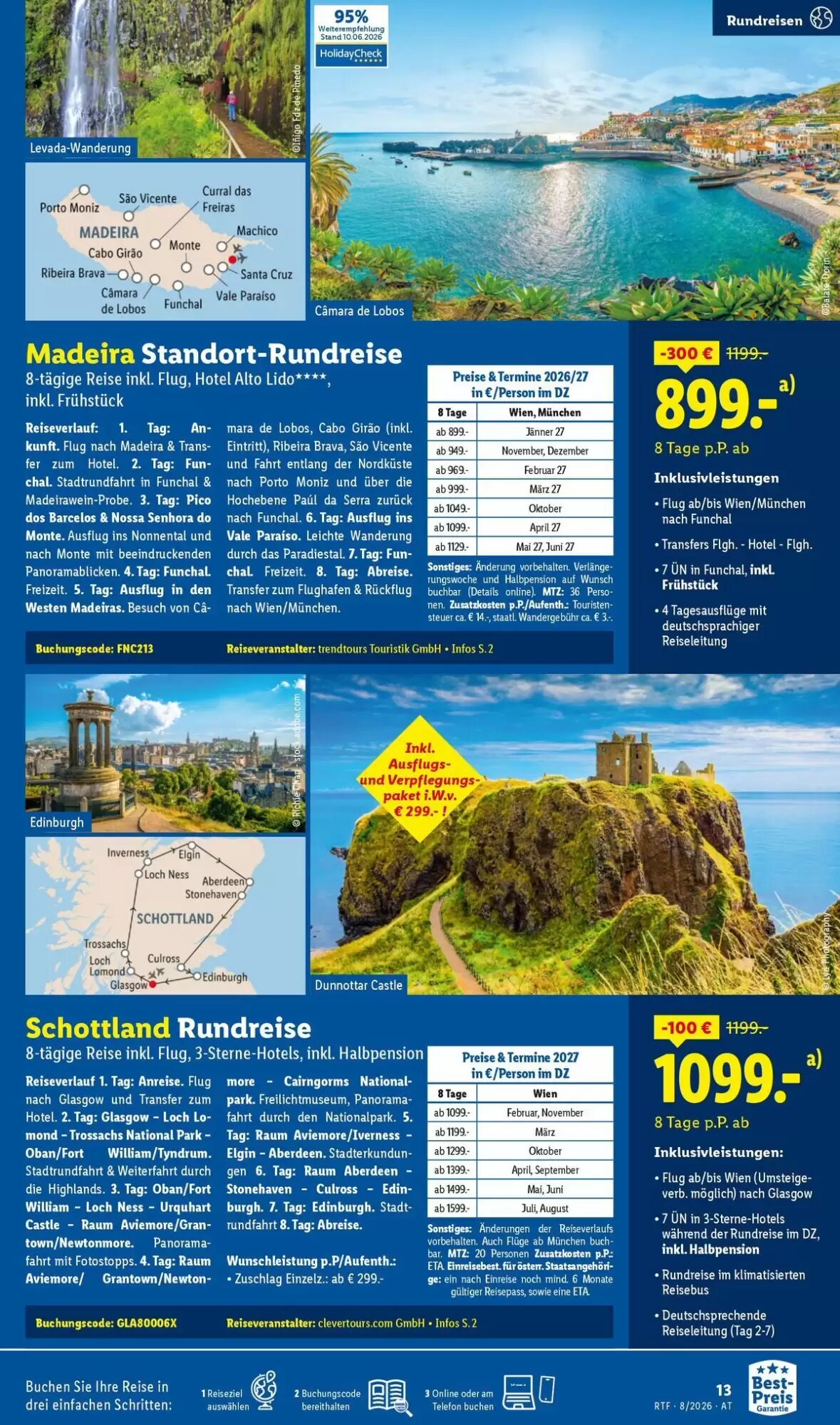 Lidl Reisen Flugblatt (ab 12.08.2026) - Angebote und Prospekt - Seite 13