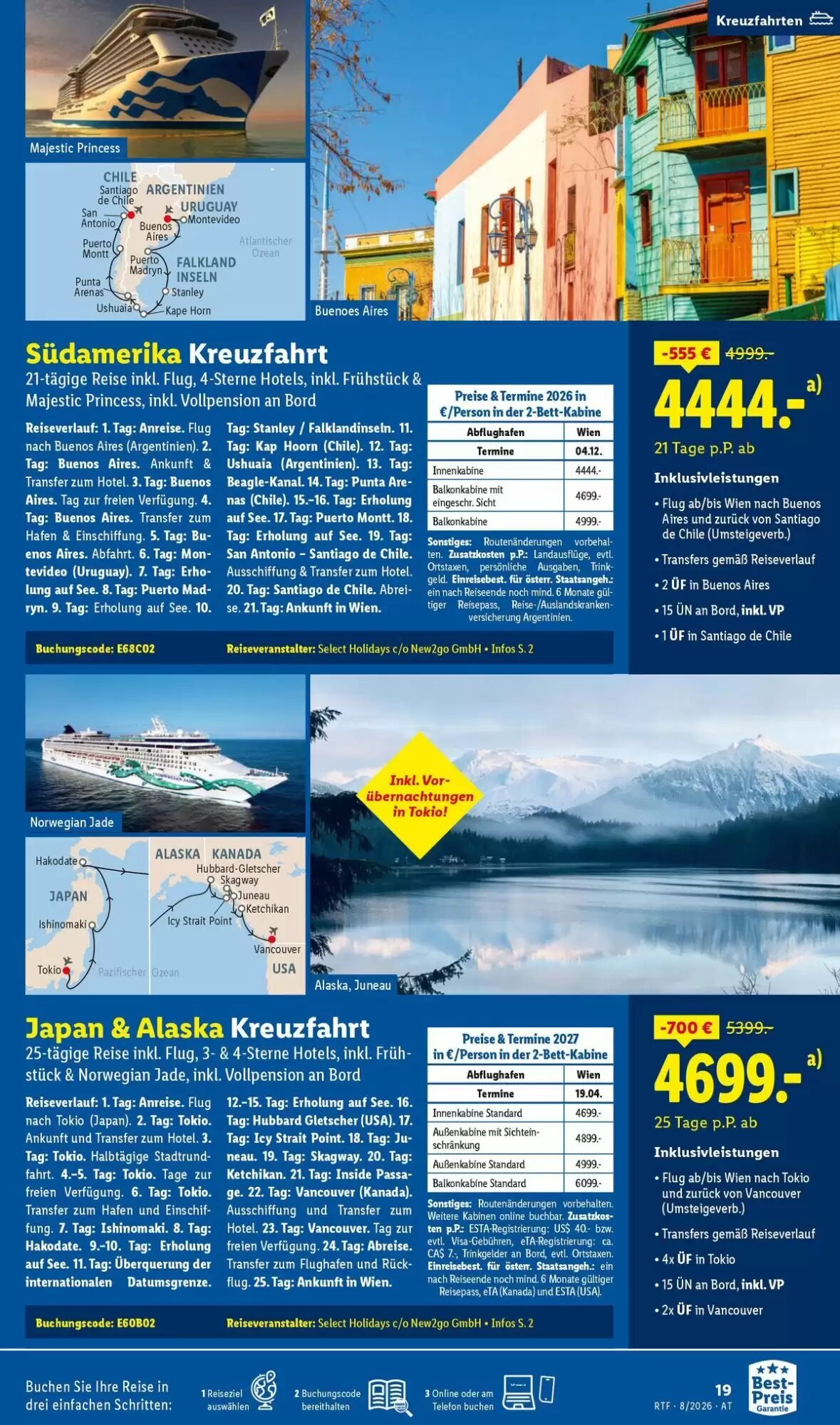 Lidl Reisen Flugblatt (ab 12.08.2026) - Angebote und Prospekt - Seite 19