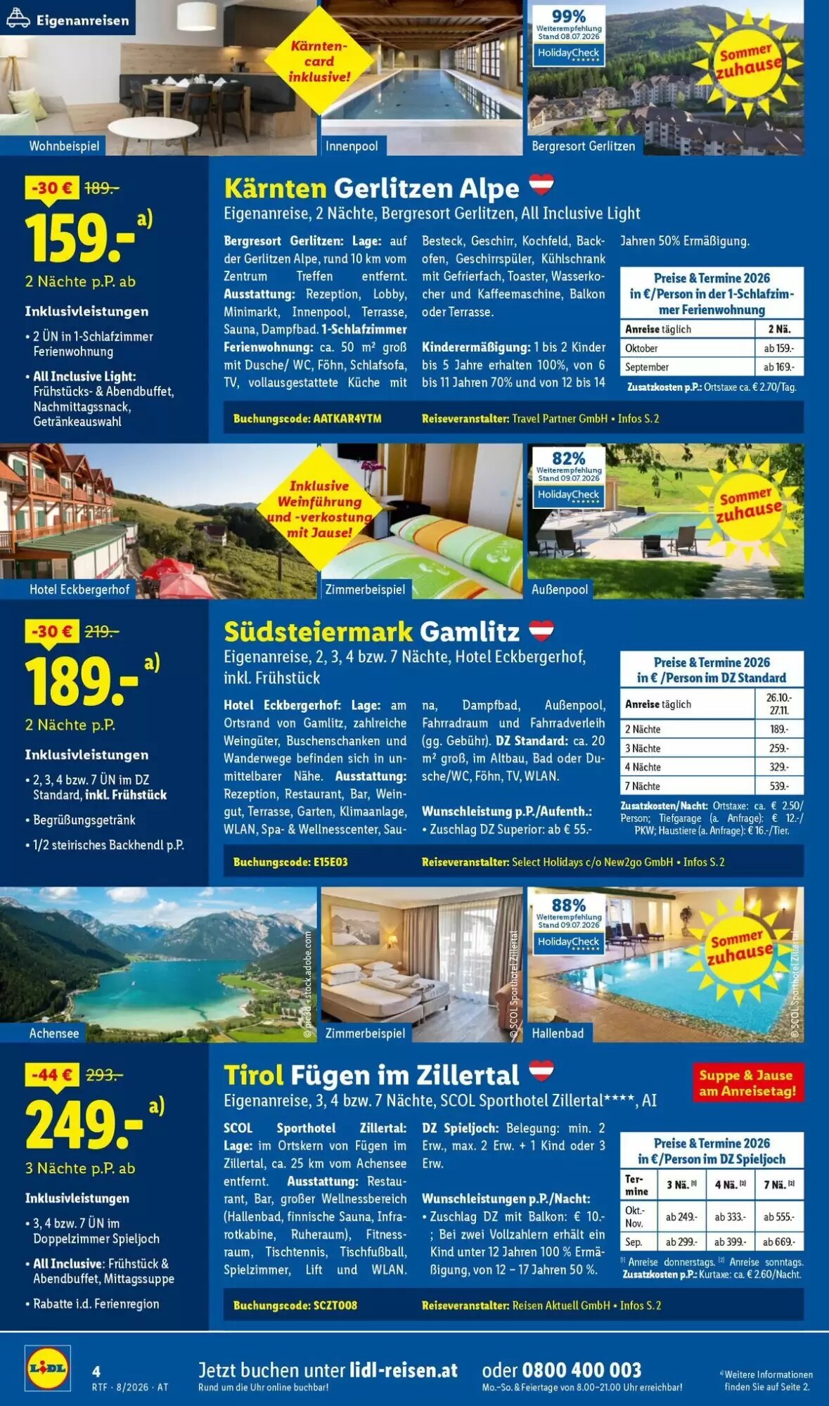 Lidl Reisen Flugblatt (ab 12.08.2026) - Angebote und Prospekt - Seite 4