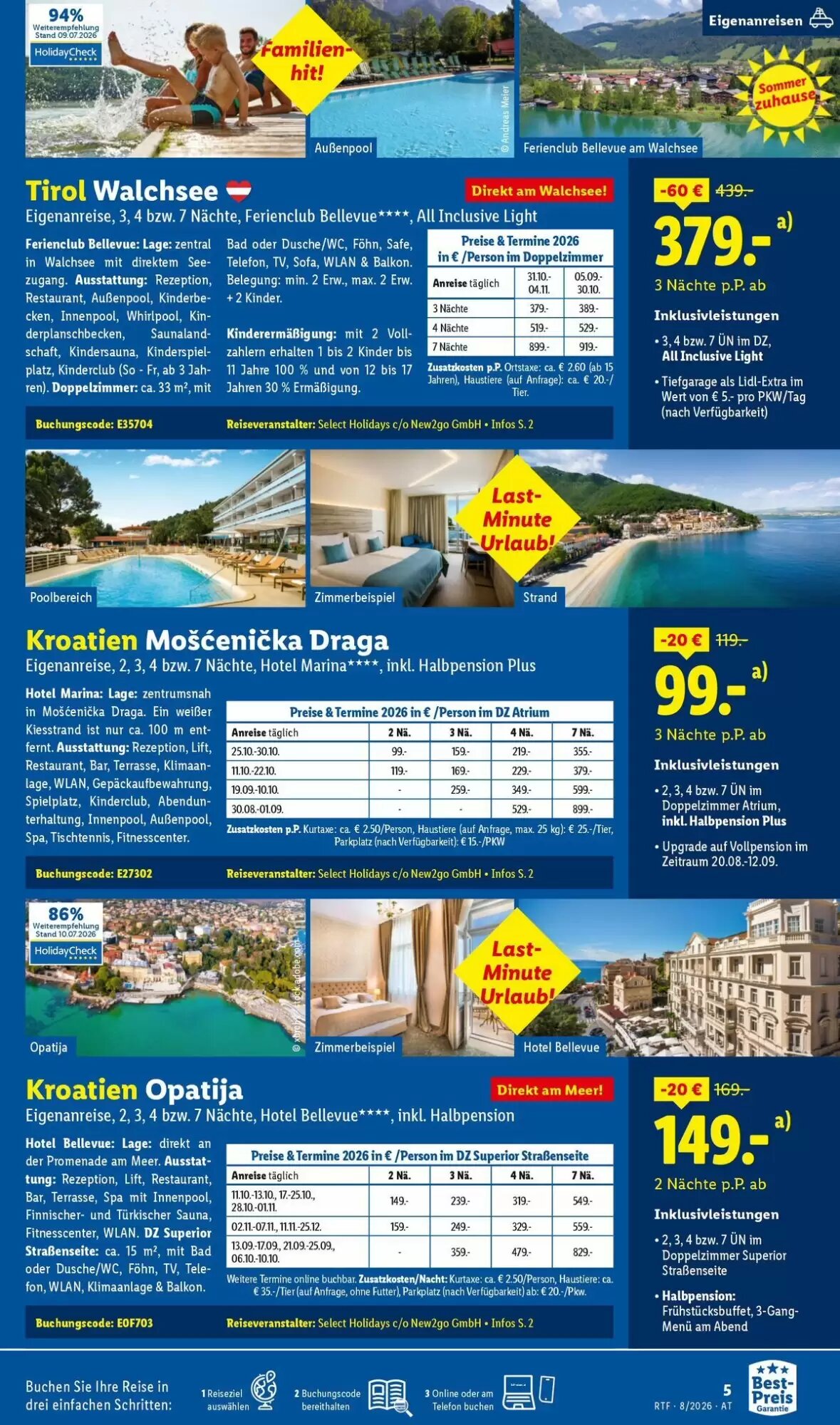 Lidl Reisen Flugblatt (ab 12.08.2026) - Angebote und Prospekt - Seite 5