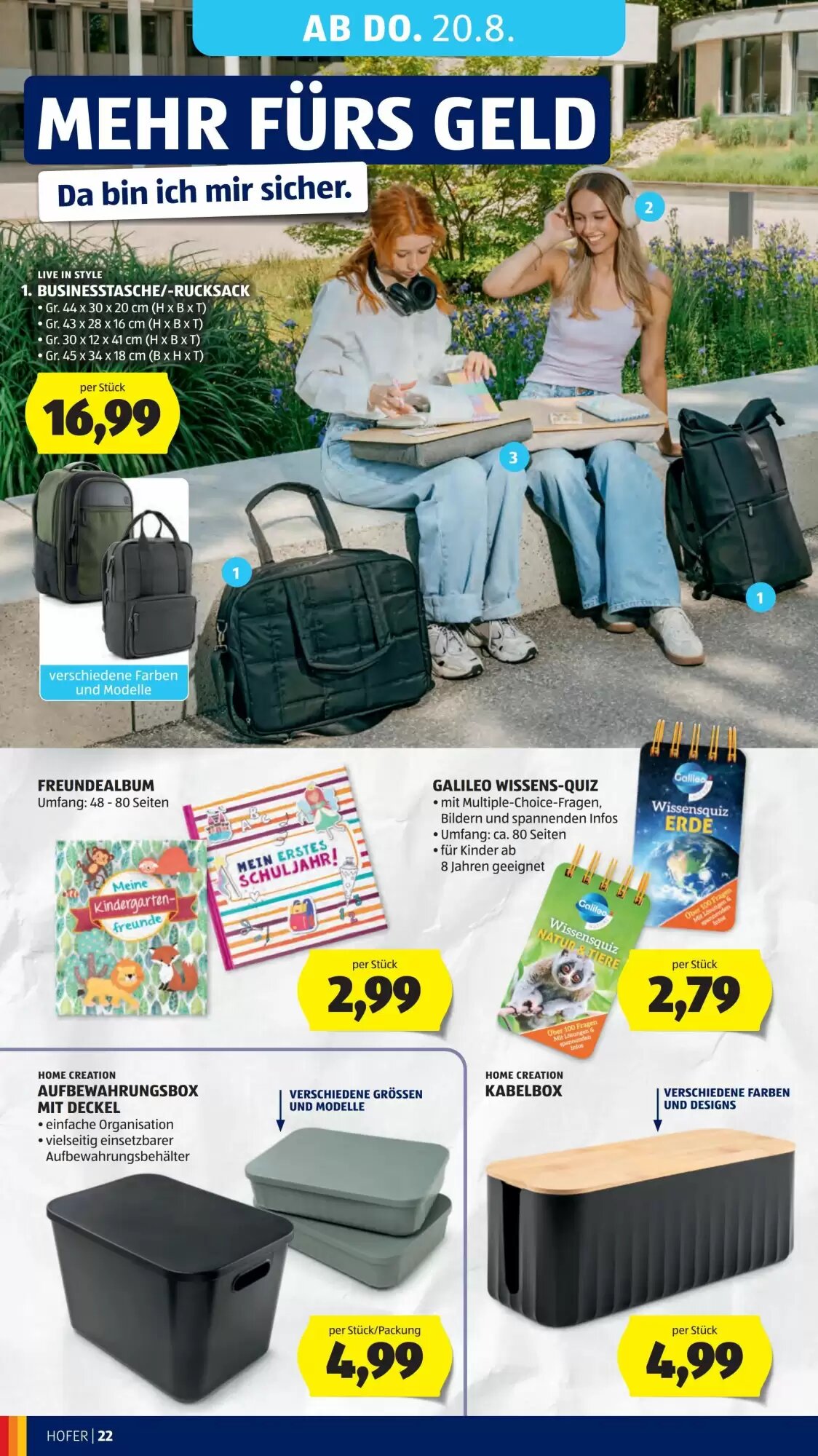 Hofer Flugblatt (ab 12.08.2026) - Angebote und Prospekt - Seite 36