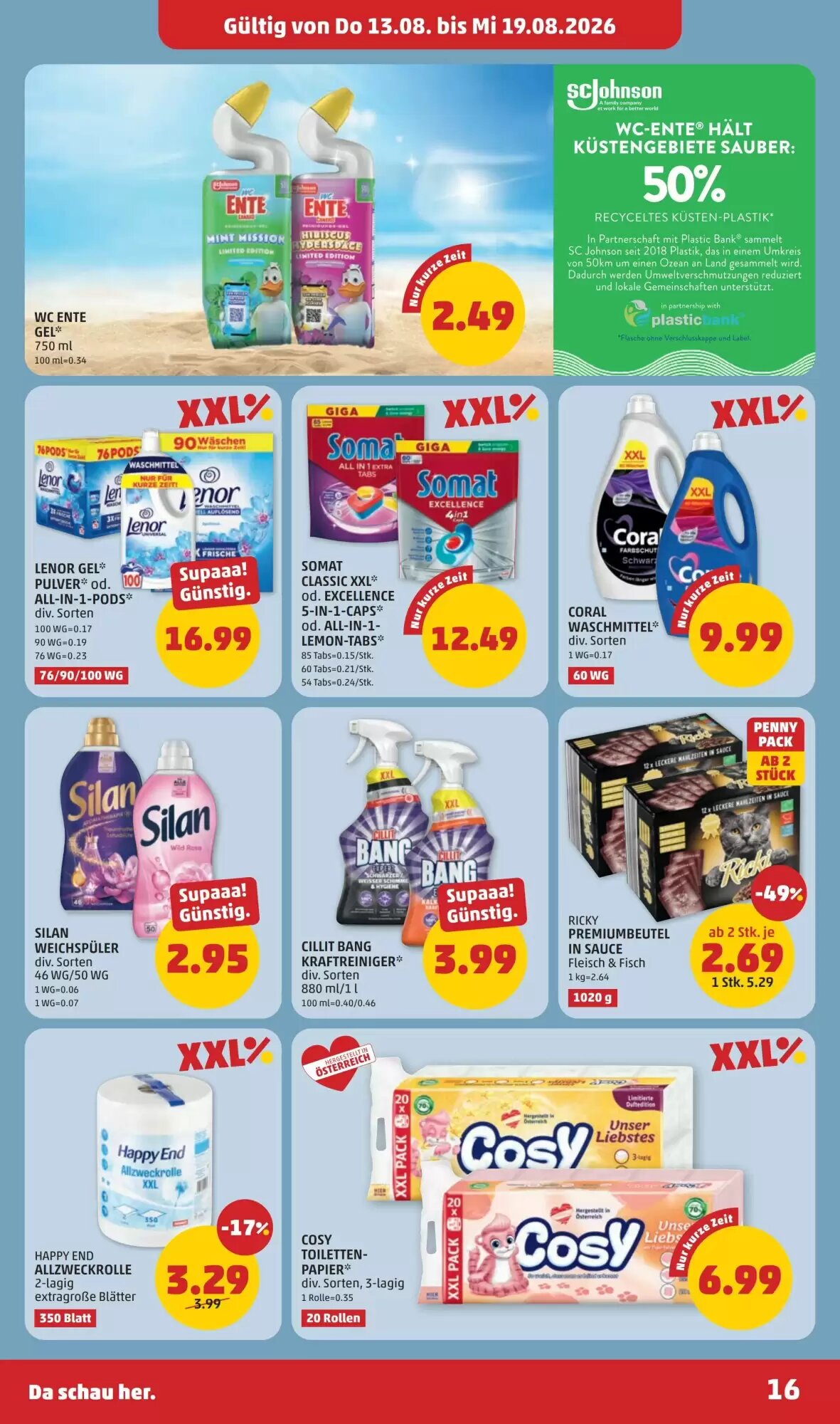 PENNY Flugblatt (ab 13.08.2026) - Angebote und Prospekt - Seite 16