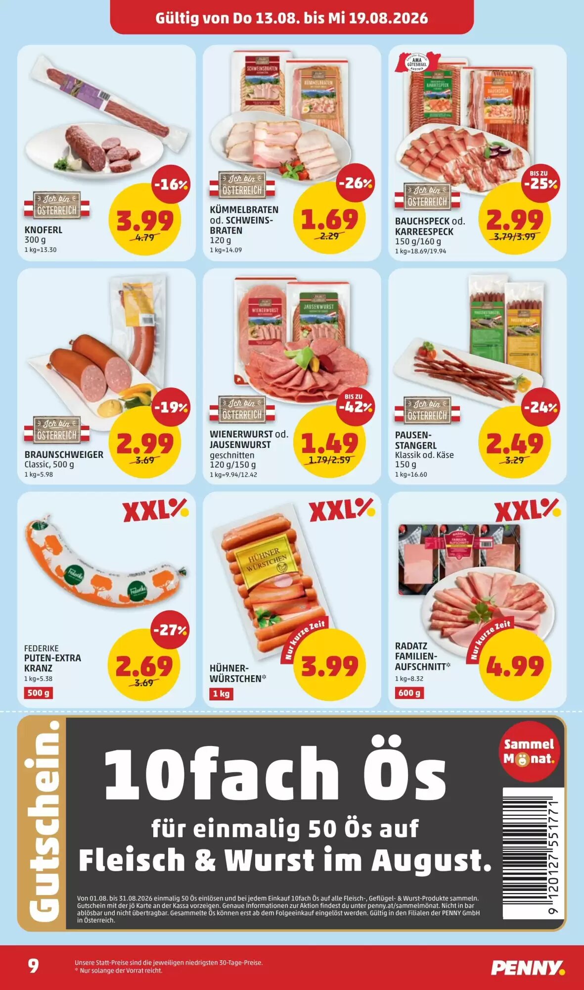 PENNY Flugblatt (ab 13.08.2026) - Angebote und Prospekt - Seite 9