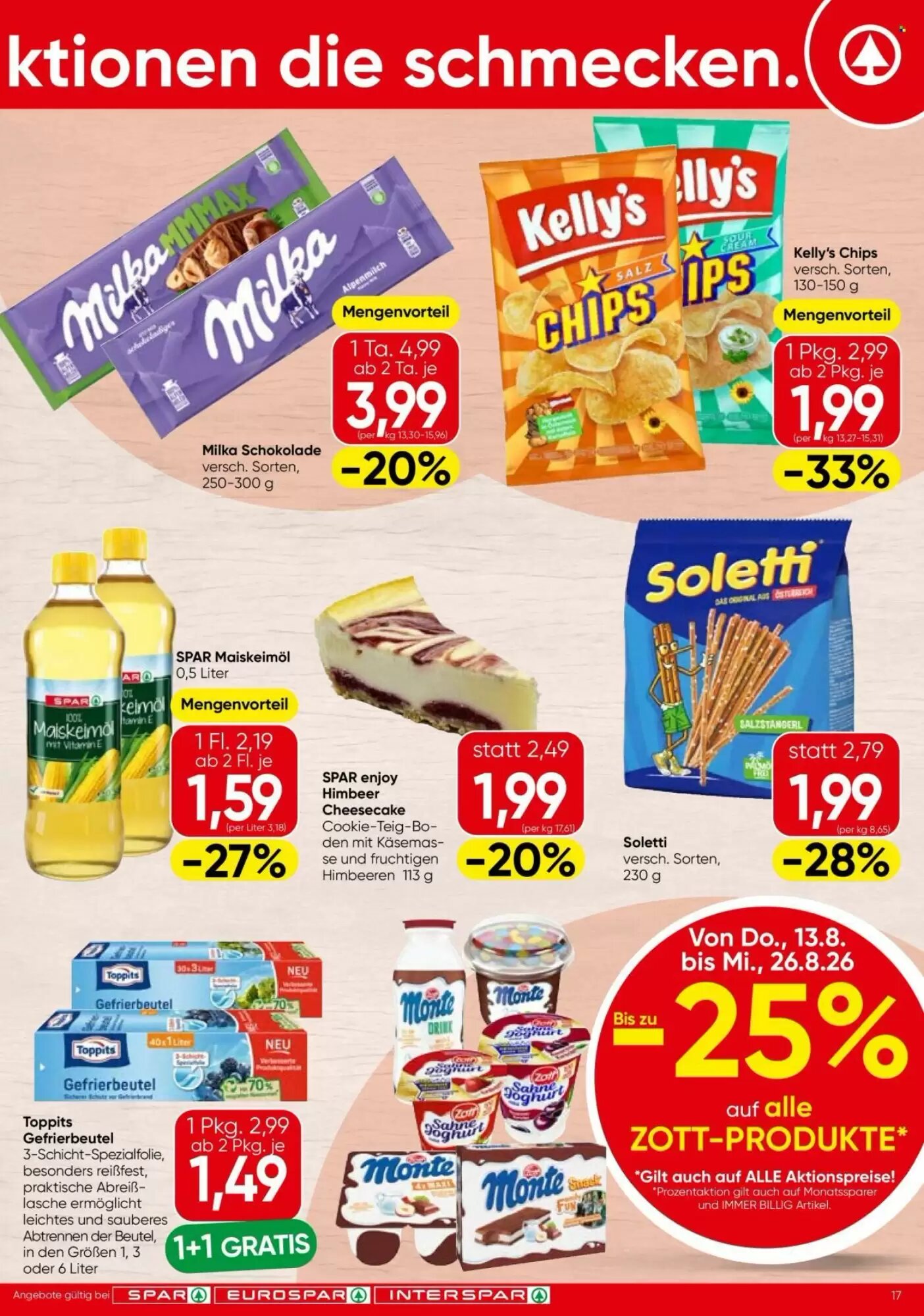 Eurospar Flugblatt (ab 13.08.2026) - Angebote und Prospekt - Seite 17