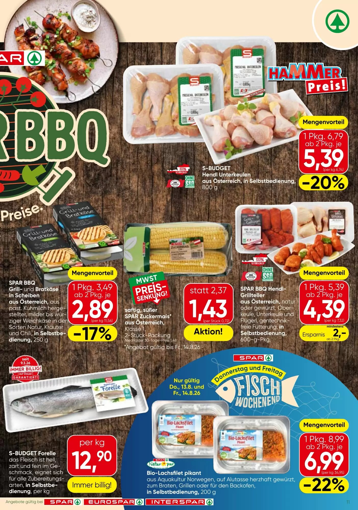 Strasser Markt Flugblatt (ab 13.08.2026) - Angebote und Prospekt - Seite 11