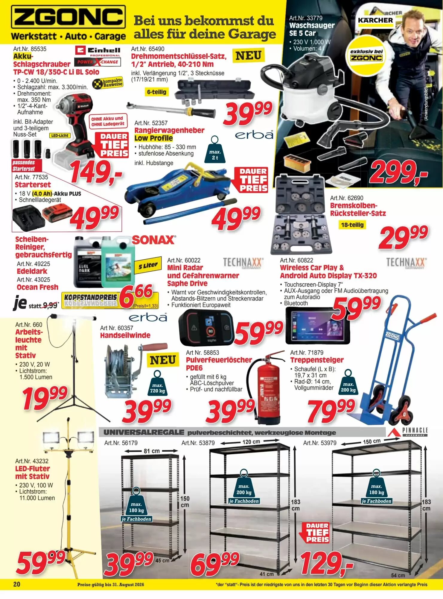 Zgonc Flugblatt (ab 13.08.2026) - Angebote und Prospekt - Seite 20
