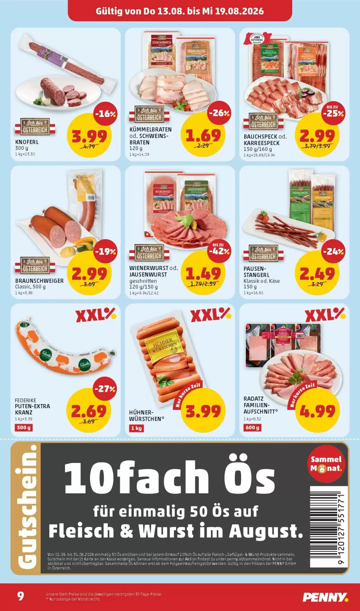 PENNY Flugblatt (ab 13.08.2026) - Angebote und Prospekt - Seite 9