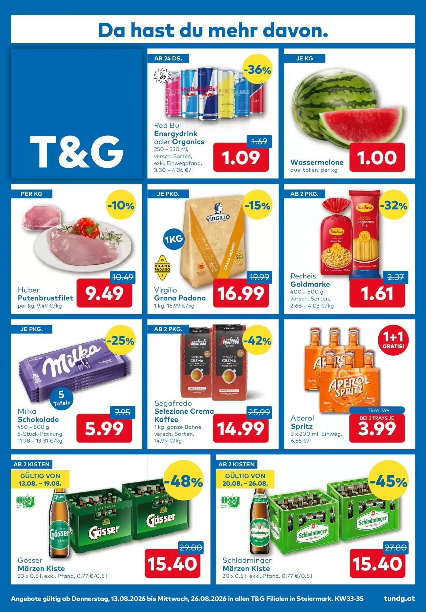 T&G Flugblatt (ab 13.08.2026) - Angebote und Prospekt - Seite 1