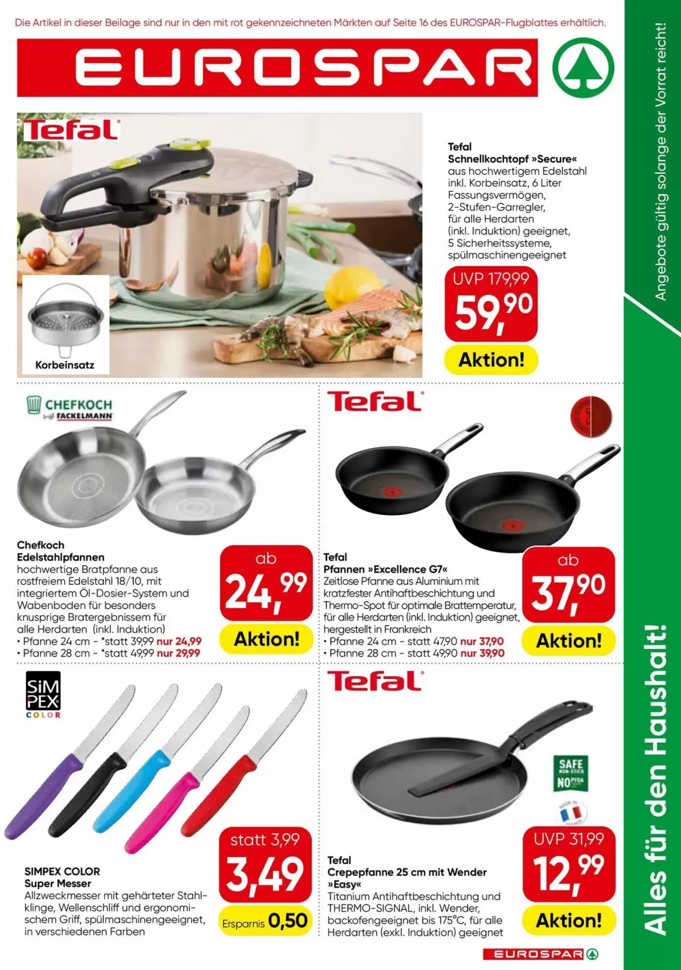 Eurospar Flugblatt (ab 13.08.2026) - Angebote und Prospekt - Seite 1