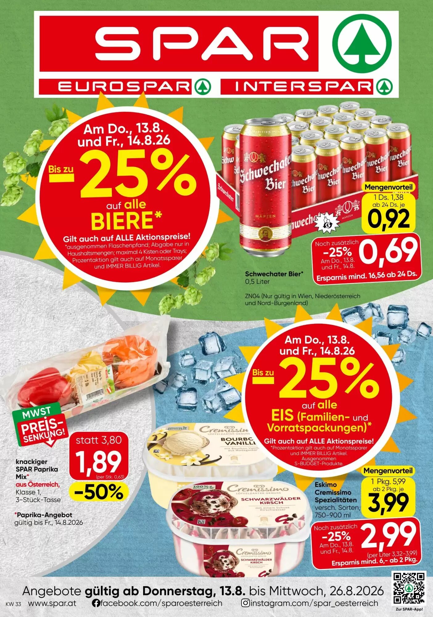 Spar Flugblatt (ab 13.08.2026) - Angebote und Prospekt - Seite 1