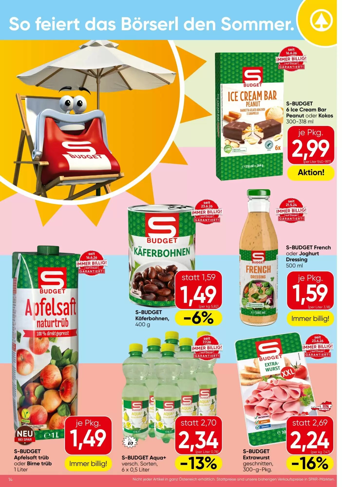 Spar Flugblatt (ab 13.08.2026) - Angebote und Prospekt - Seite 14