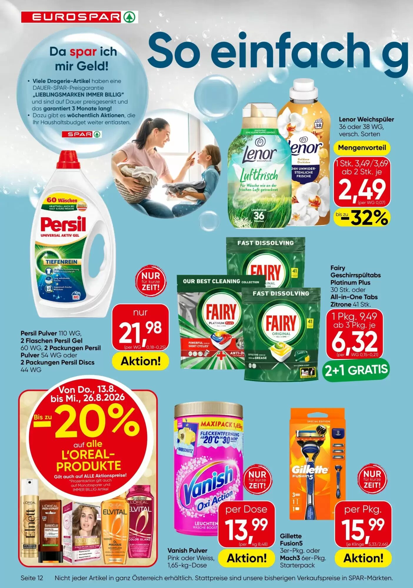 Eurospar Flugblatt (ab 13.08.2026) - Angebote und Prospekt - Seite 12