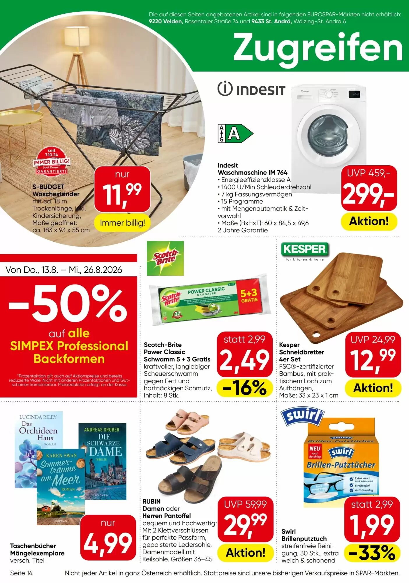 Eurospar Flugblatt (ab 13.08.2026) - Angebote und Prospekt - Seite 14